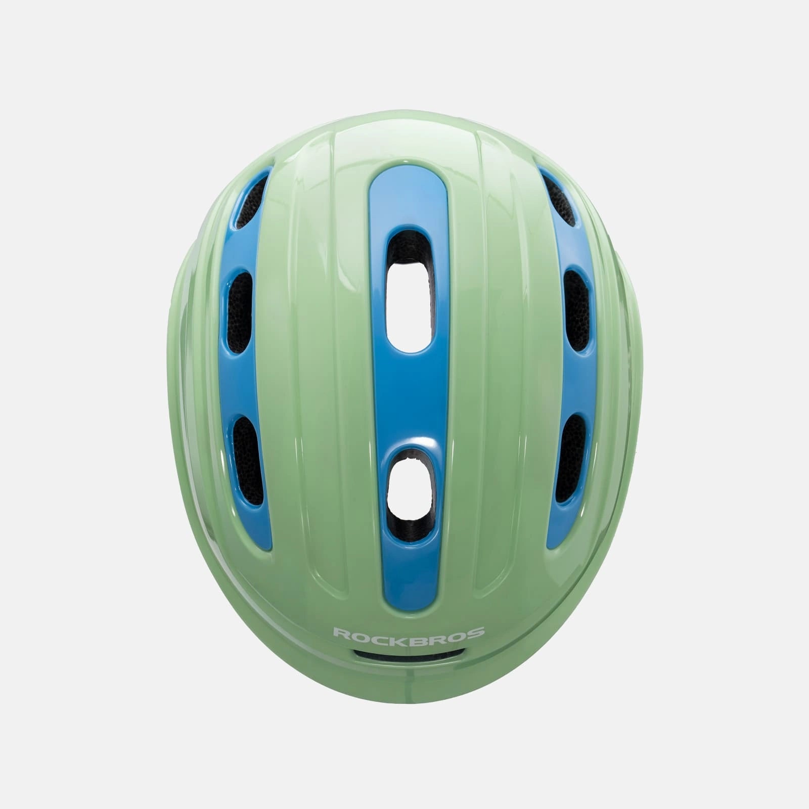 ROCKBROS kids and youth bike helmet with antibacterial liner, lightweight design
#Color_Green