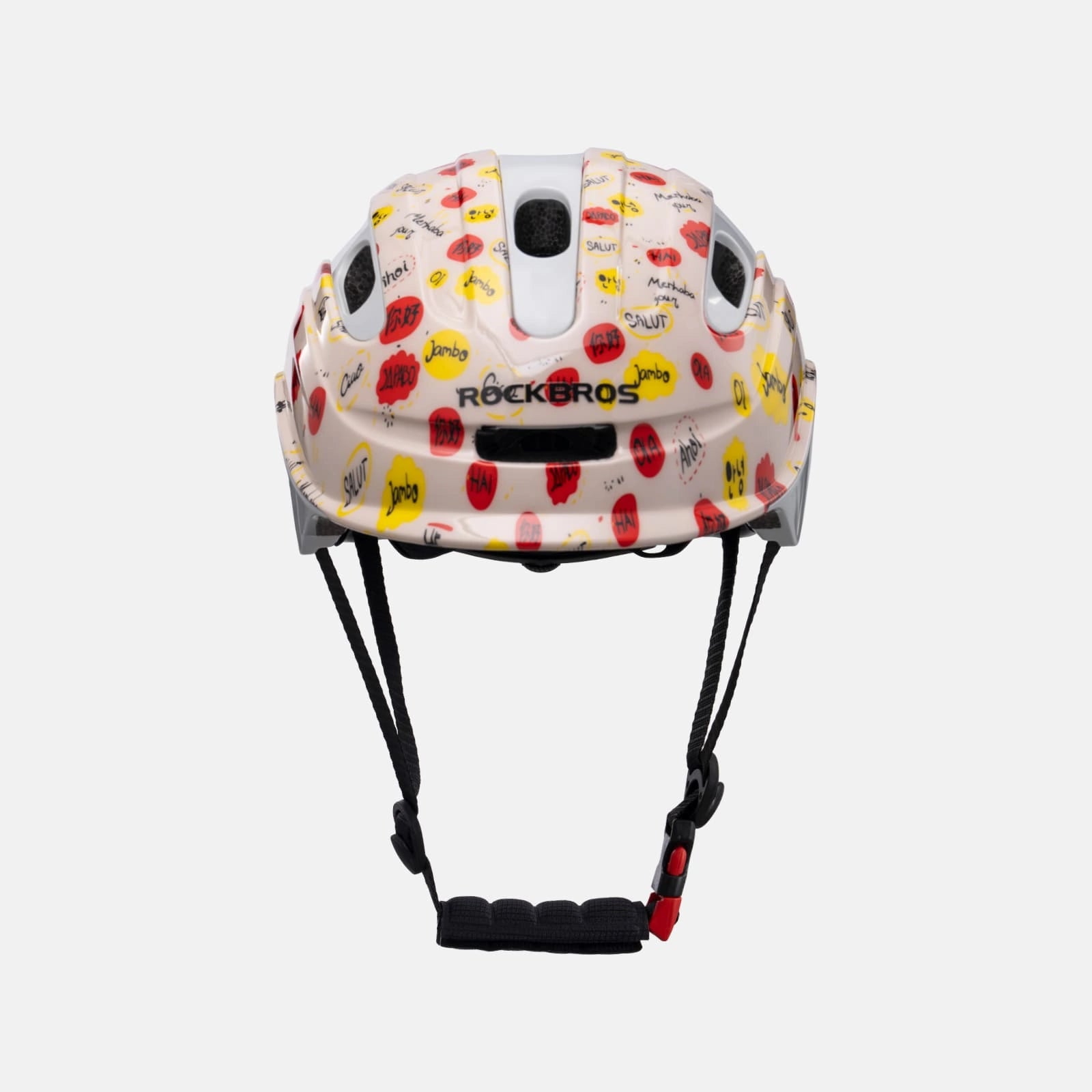 ROCKBROS kids and youth bike helmet with antibacterial liner, lightweight design
#Color_Hello