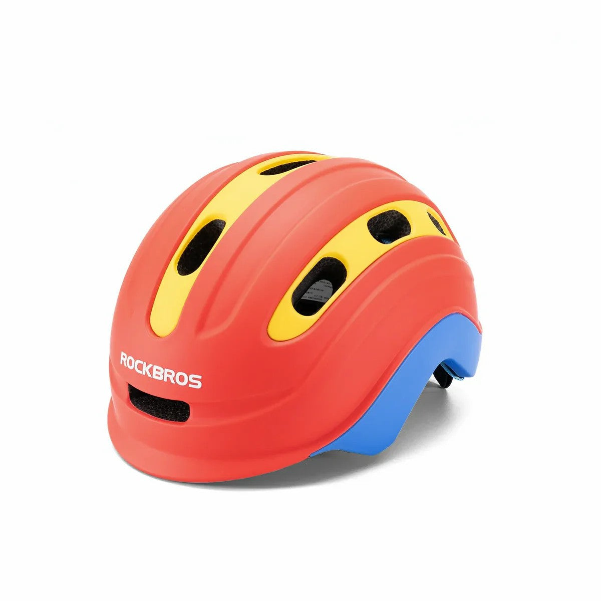 ROCKBROS kids and youth bike helmet with antibacterial liner, lightweight design
#Color_Red