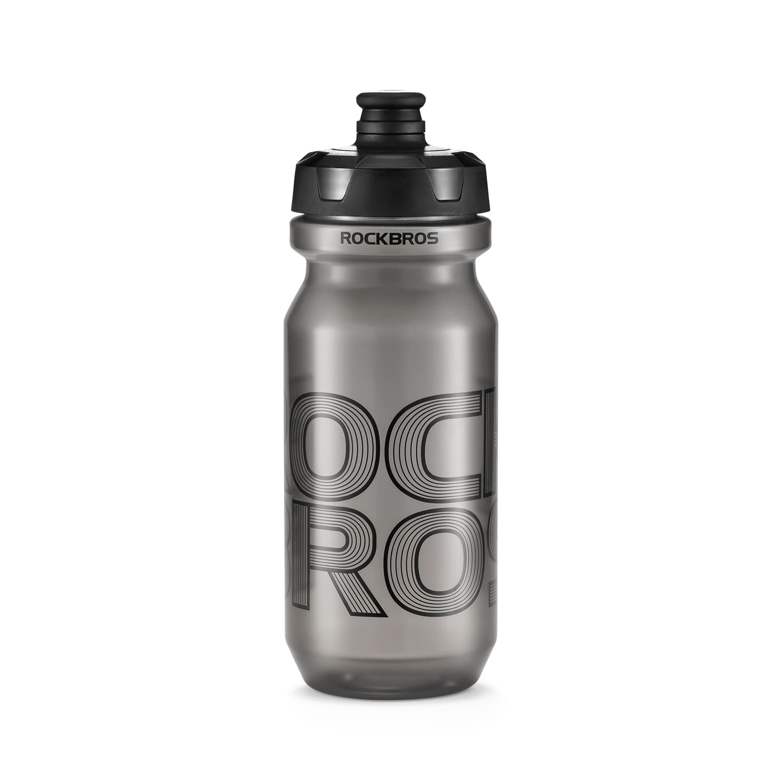 ROCKBROS large capacity squeeze cycling water bottle with leak-proof spout ergonomic grip and universal fit for bike bottle cages
#Color_Smoky Gray - 600ml