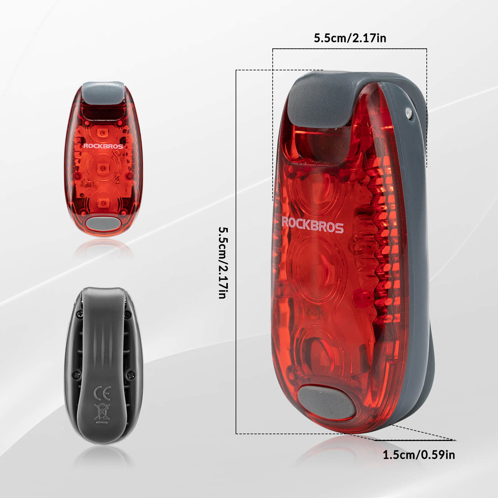 ROCKBROS LED bike tail light, waterproof and durable