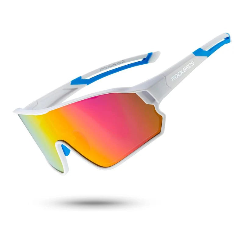 ROCKBROS cycling sunglasses polarized with UV protection for outdoor riding
#Color_White