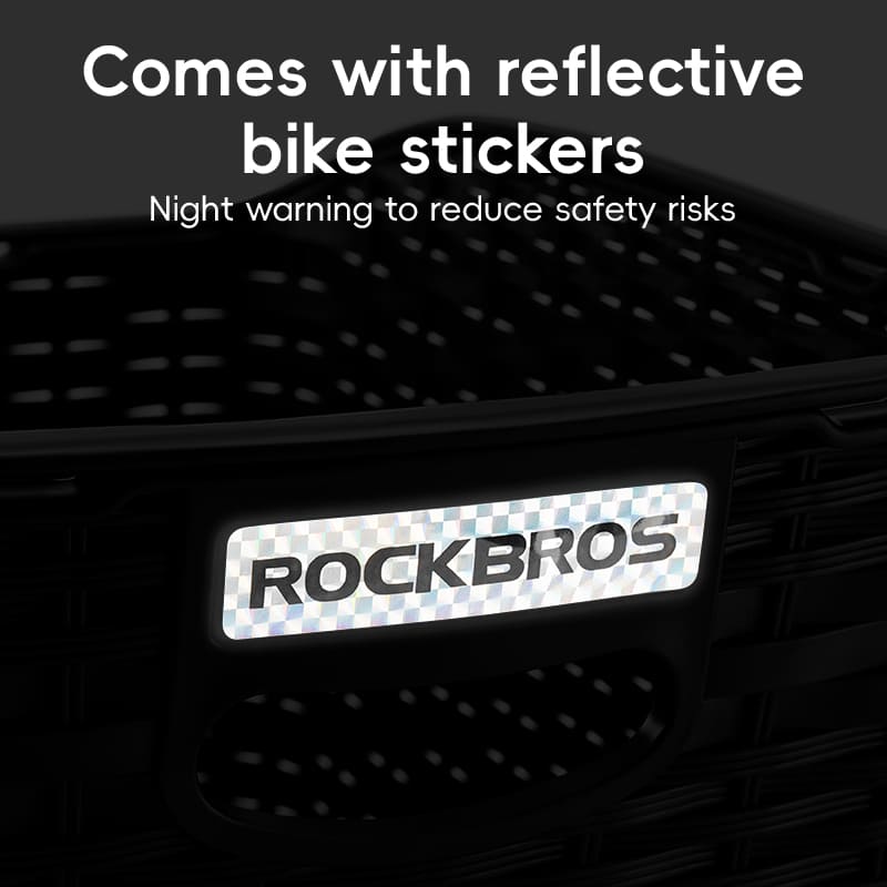 ROCKBROS Lightweight Durable Rear Rack Cargo Basket for Bikes, Travel and Pets
