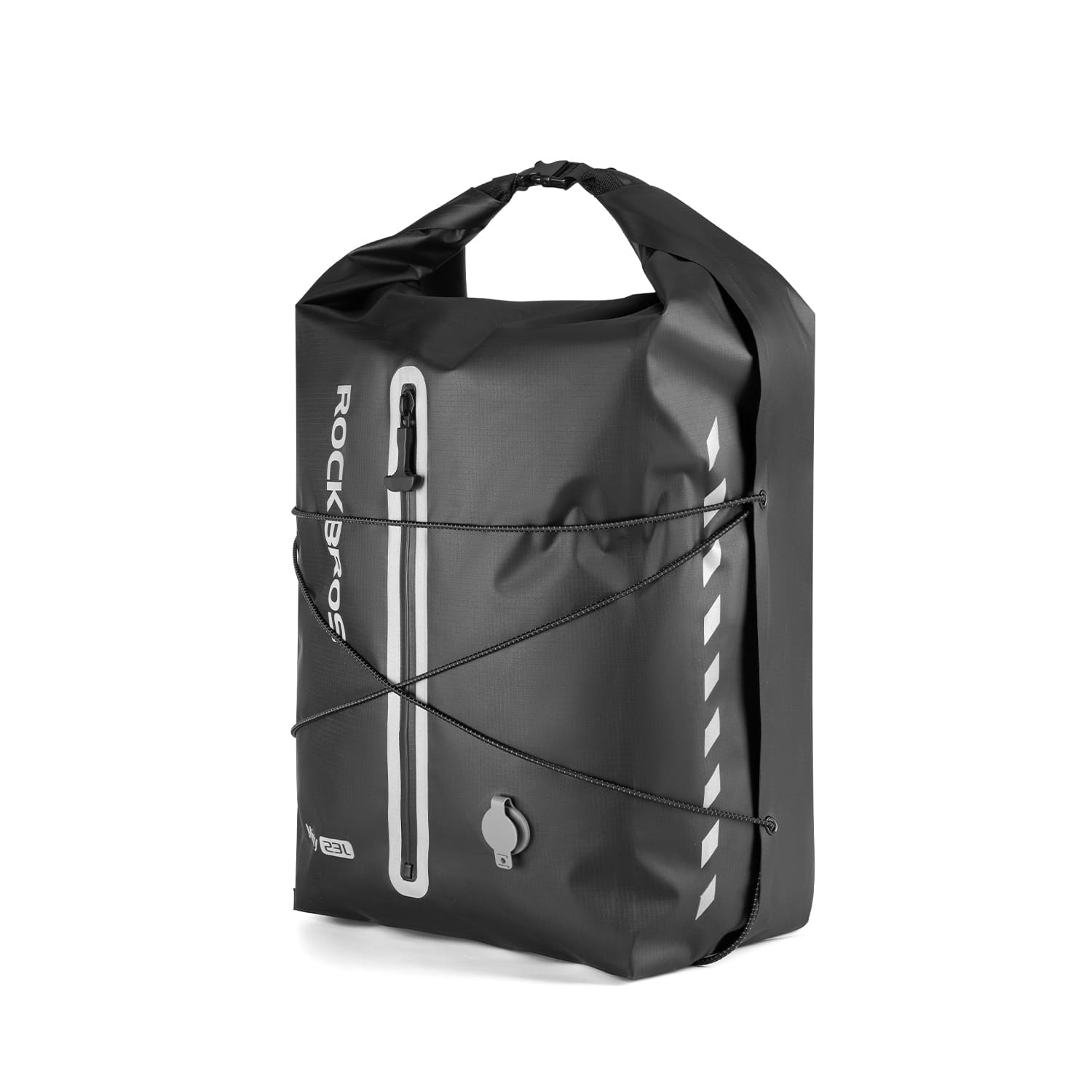 ROCKBROS Lightweight Waterproof Bike Rear Rack Bag 23L Large Capacity for Commuting and Touring
#Color_Black