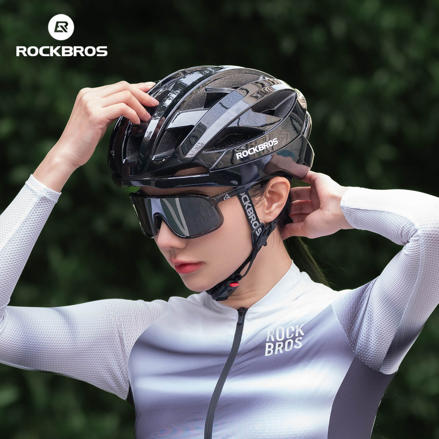 ROCKBROS LK-69 Bike Helmet with Bionic Support, ventilated and adjustable cycling helmet
#Color_Black
