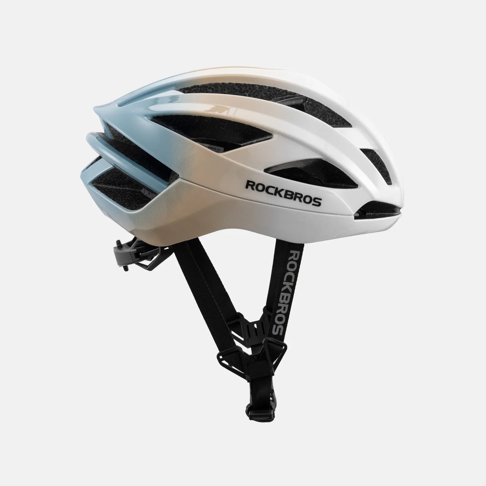 ROCKBROS LK-69 Bike Helmet with Bionic Support, ventilated and adjustable cycling helmet
#Color_Multi-White Yellow Blue (Glossy)