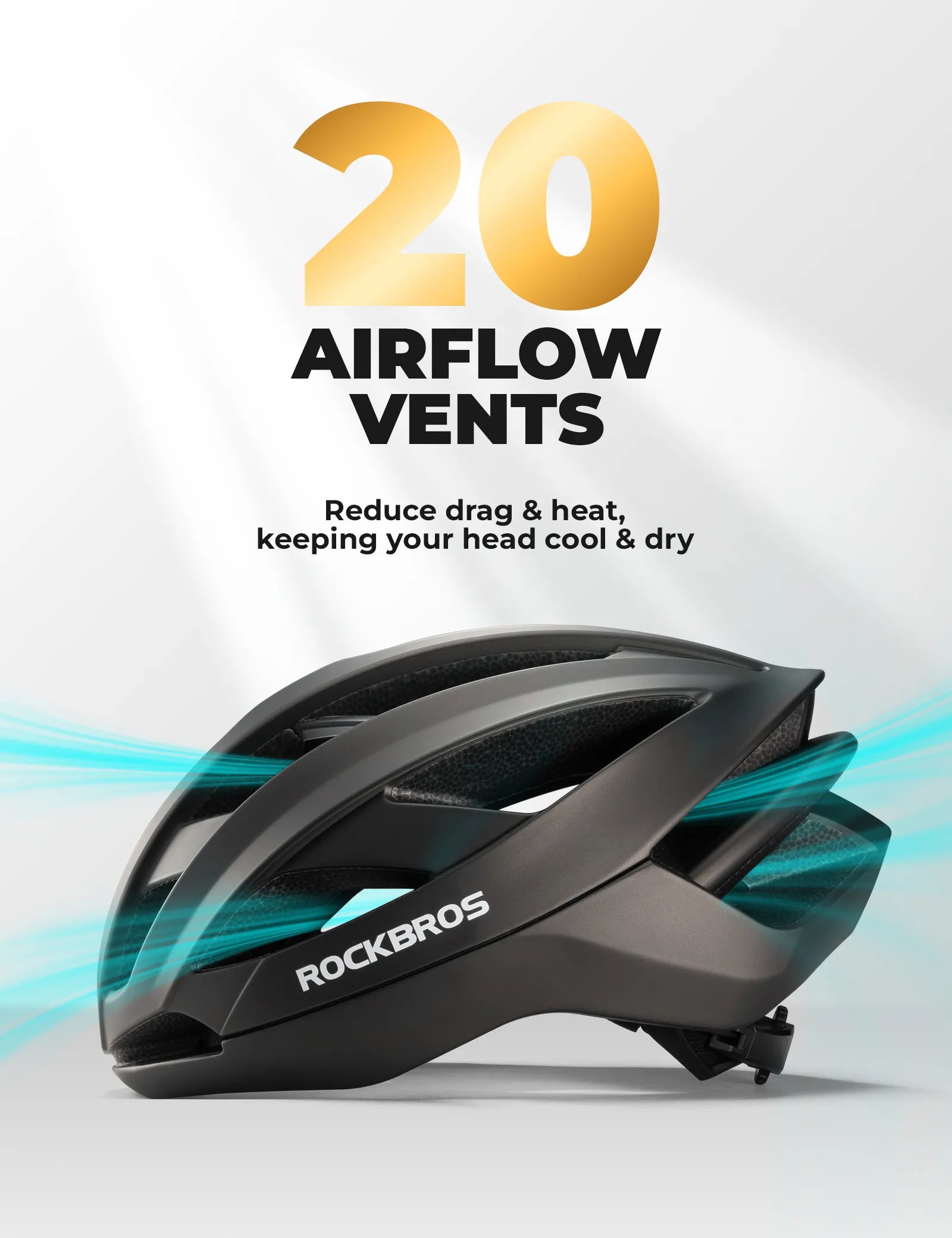 ROCKBROS LK-69 Lightweight Bike Helmet for Road and Commuter Cycling