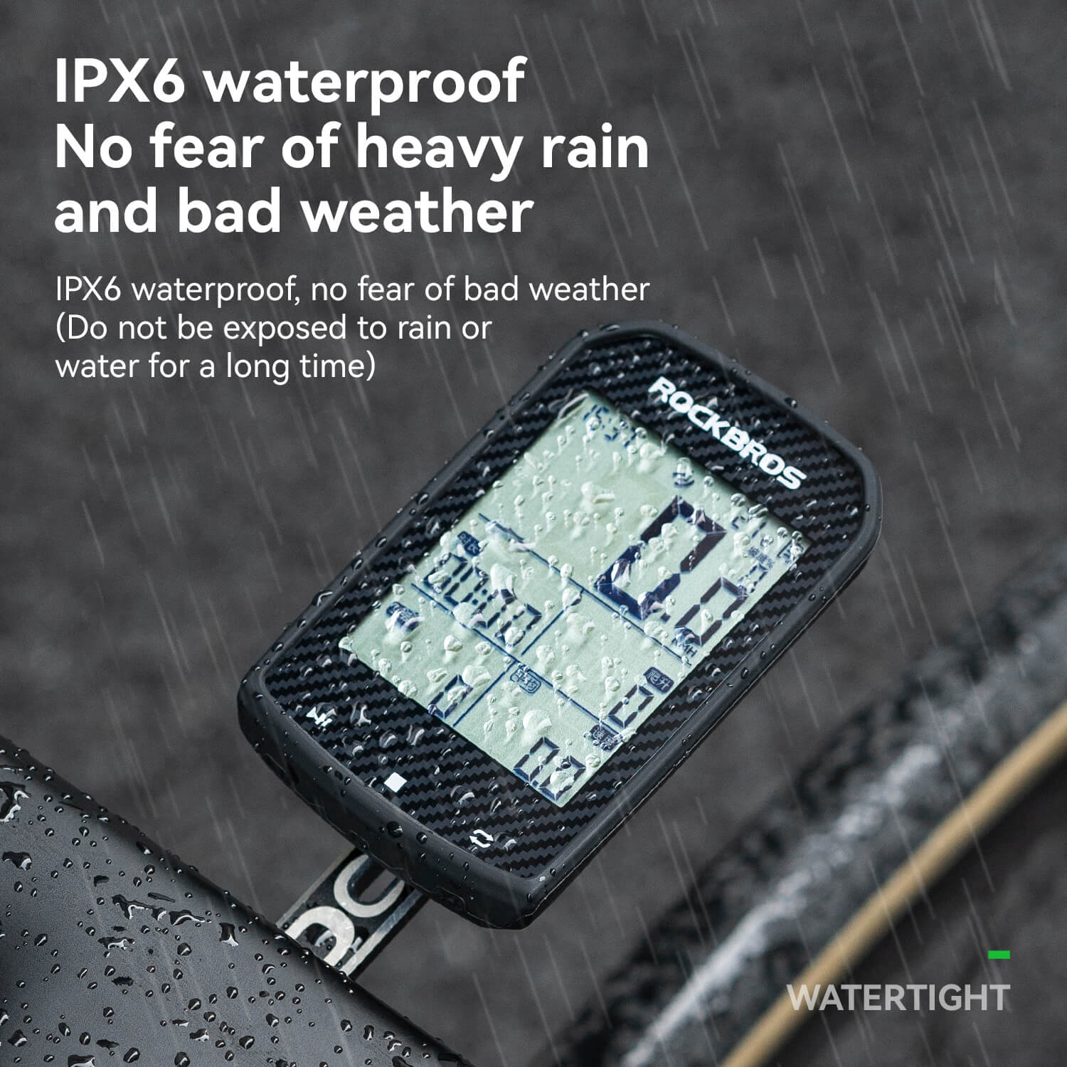 ROCKBROS M1 Pro IPX6 waterproof smart bike computer for all-weather cycling
