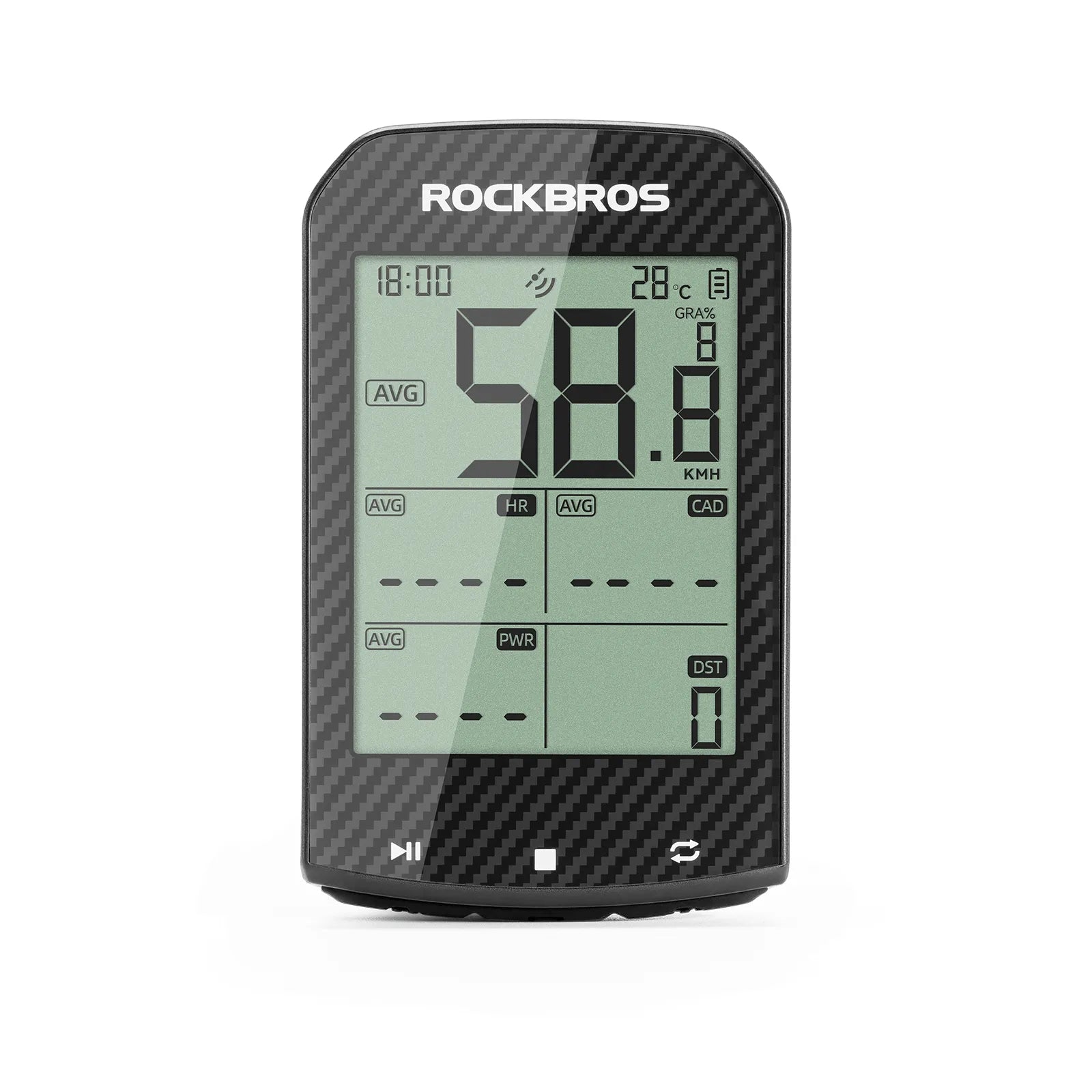 ROCKBROS M1 Pro wireless bike computer with a clear display for cycling performance tracking