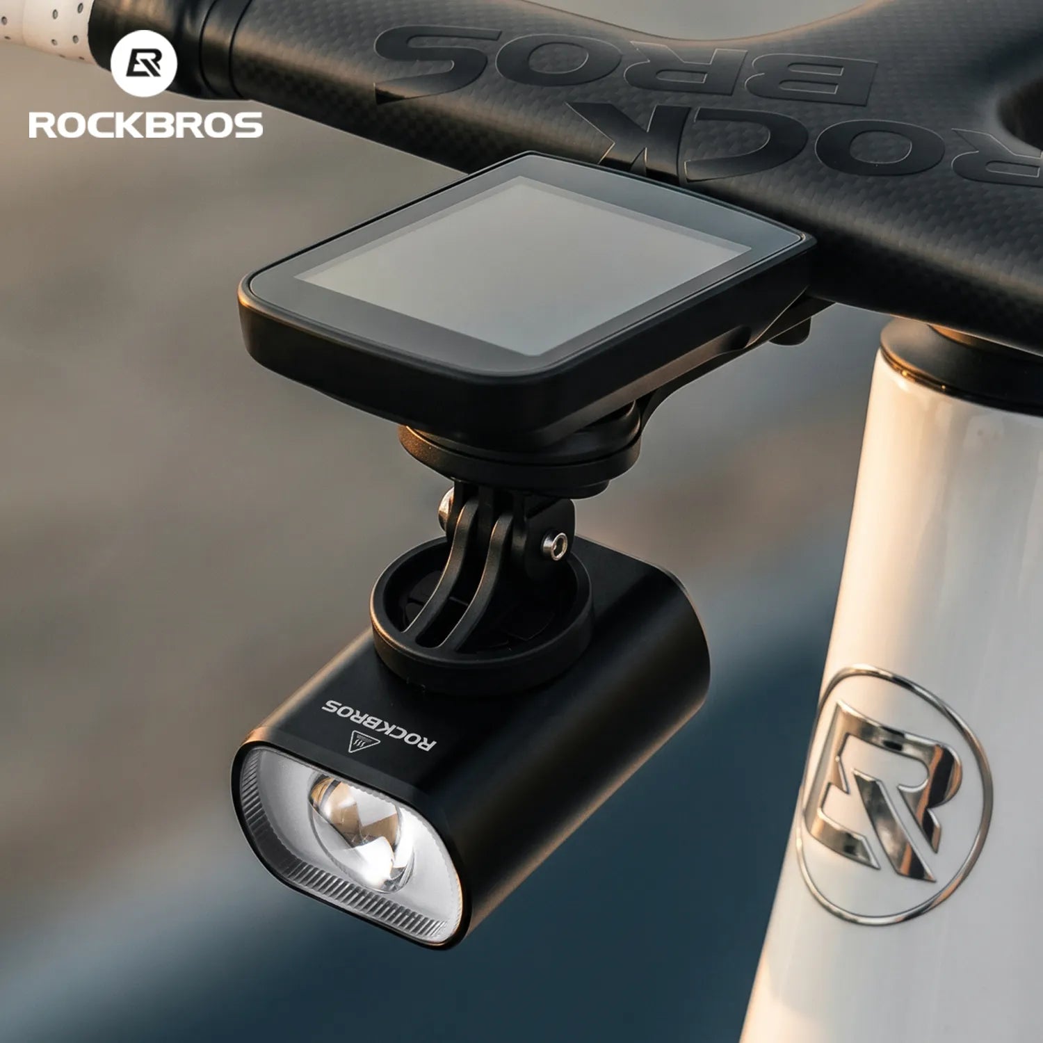 ROCKBROS M5 Bike Front Light with Dual Mounting Options