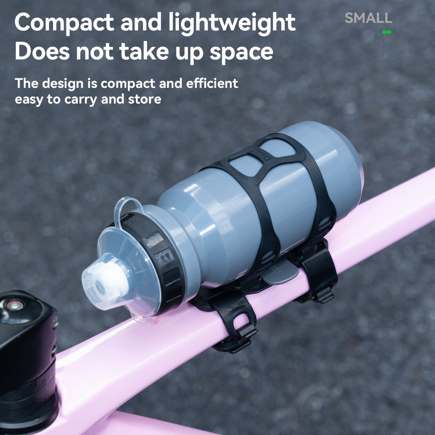 ROCKBROS magnetic bike bottle holder with strap and magnetic mount design for secure cycling hydration.