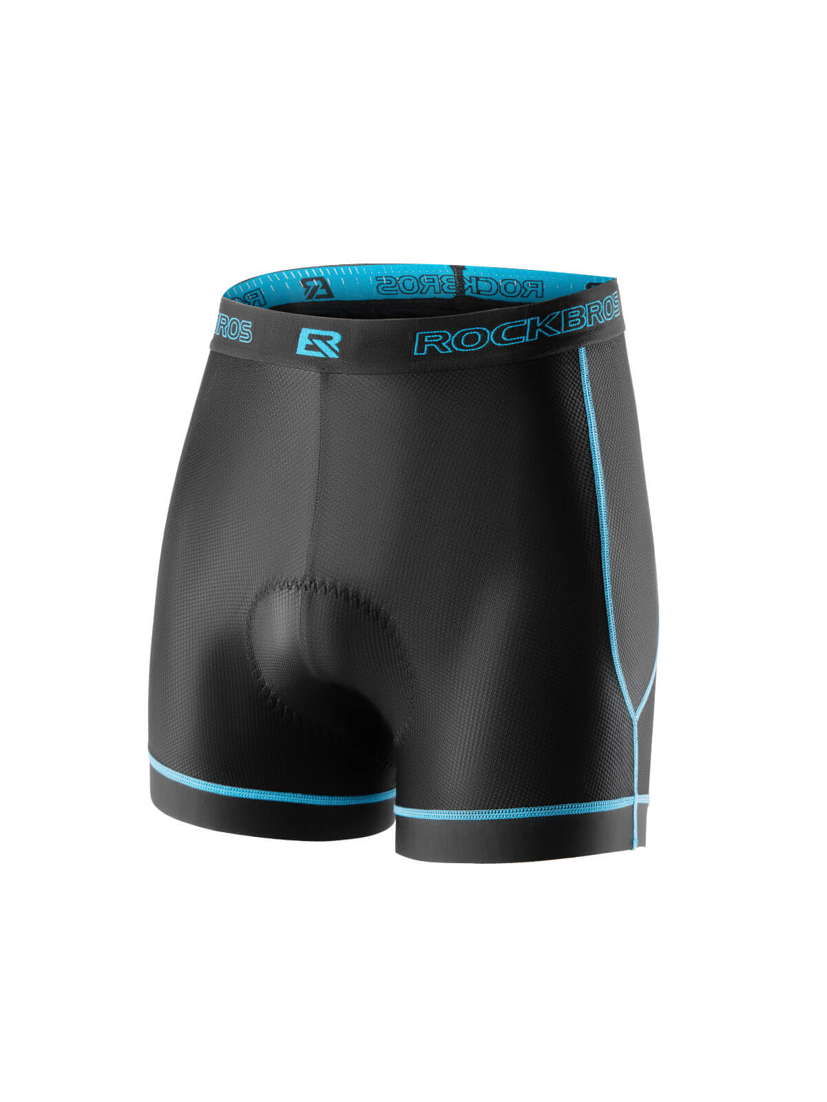 ROCKBROS Men's 3D Padded Cycling Underwear Liner Shorts with Breathable Fabric
#Color_Blue