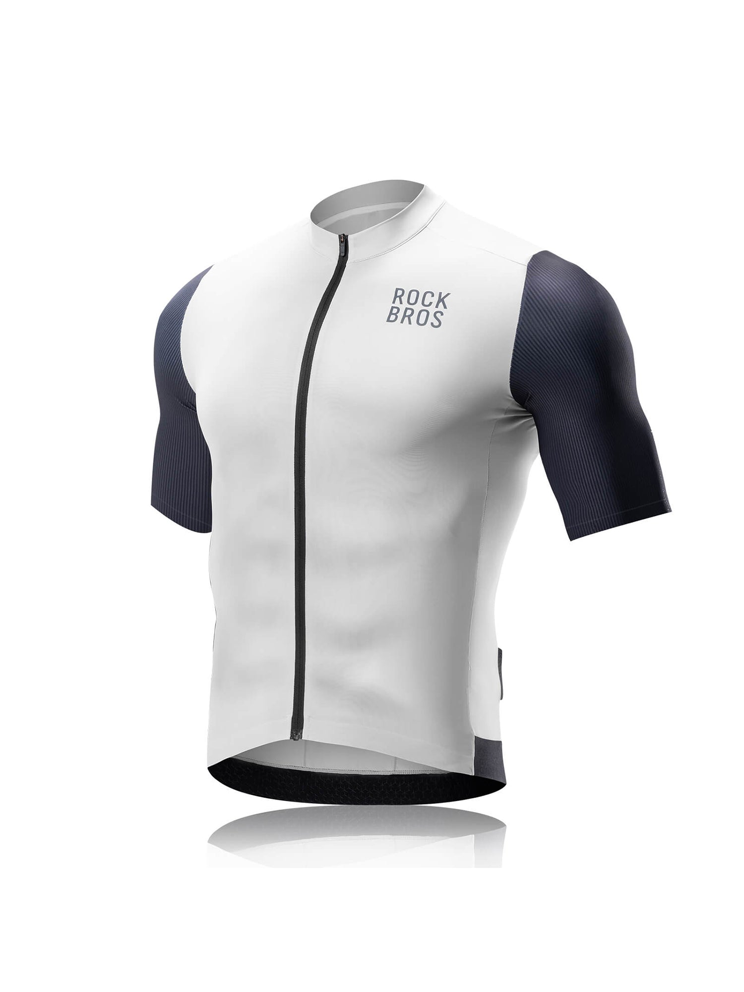ROCKBROS men's breathable short-sleeve cycling jersey for comfortable riding
#Color_Gray Blue