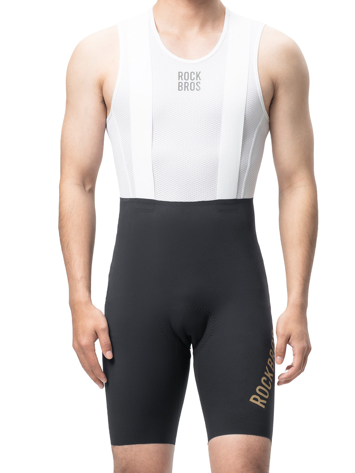 ROCKBROS Men's DOLOMITI Pads Cycling Bib Shorts for Long-Distance Rides
#Color_Black