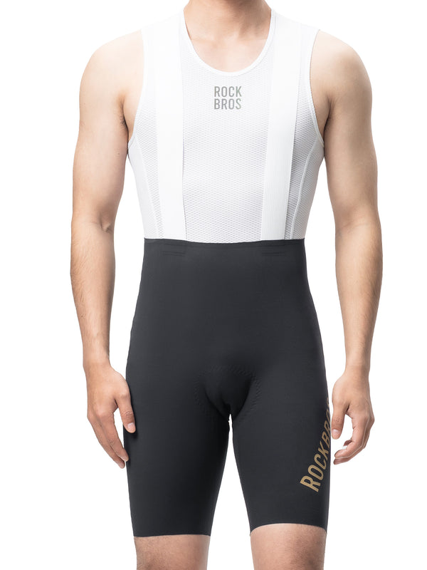ROCKBROS Men's DOLOMITI Pads Cycling Bib Shorts for Long-Distance Rides
#Color_Black