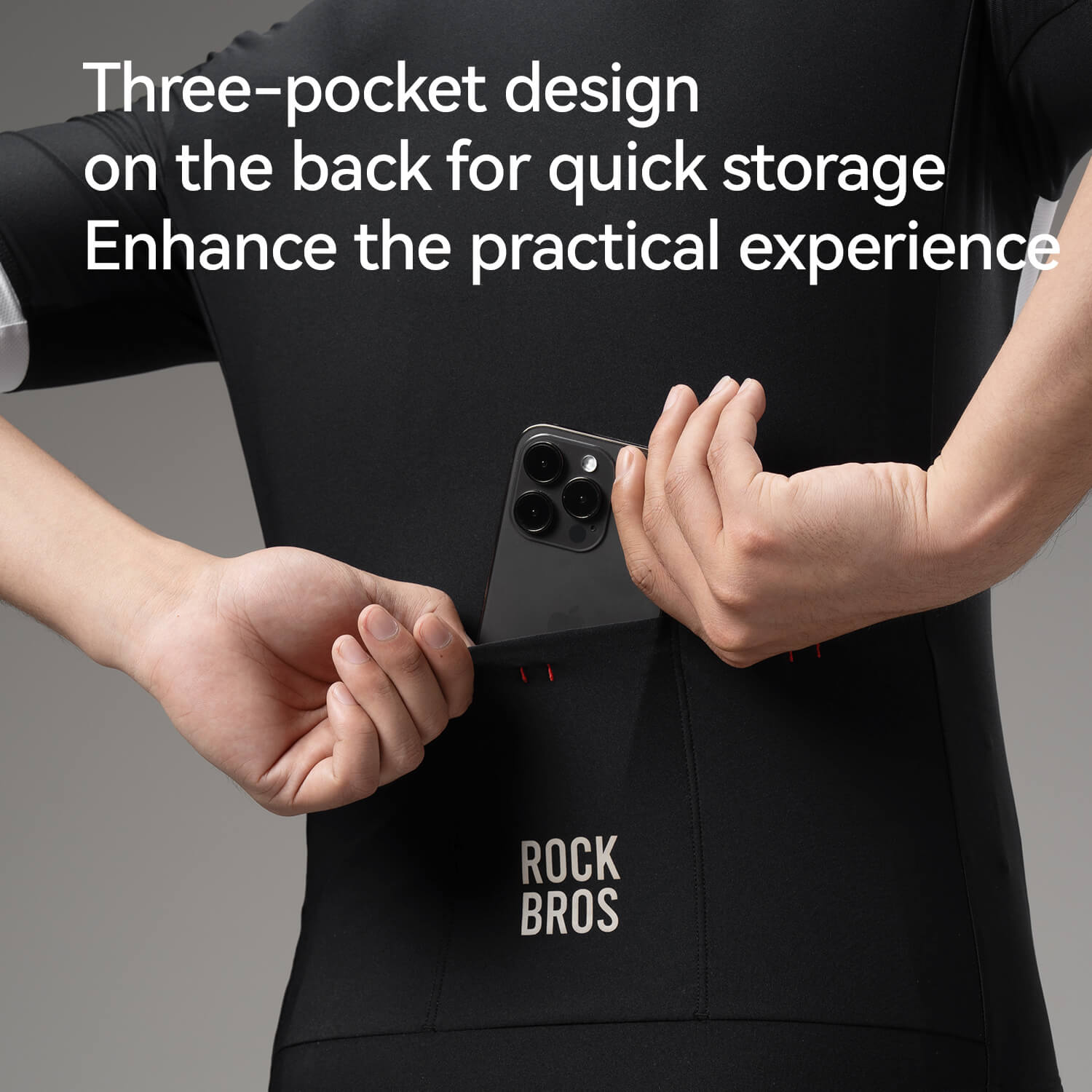 ROCKBROS Men's KAIEN professional short sleeve cycling jersey in a sleek, aerodynamic design