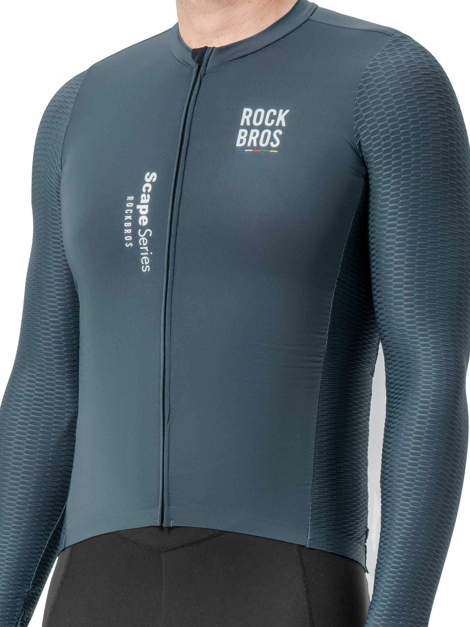 Men's ROAD-TO-SKY Quick-Dry Long Sleeve Cycling Jersey by ROCKBROS