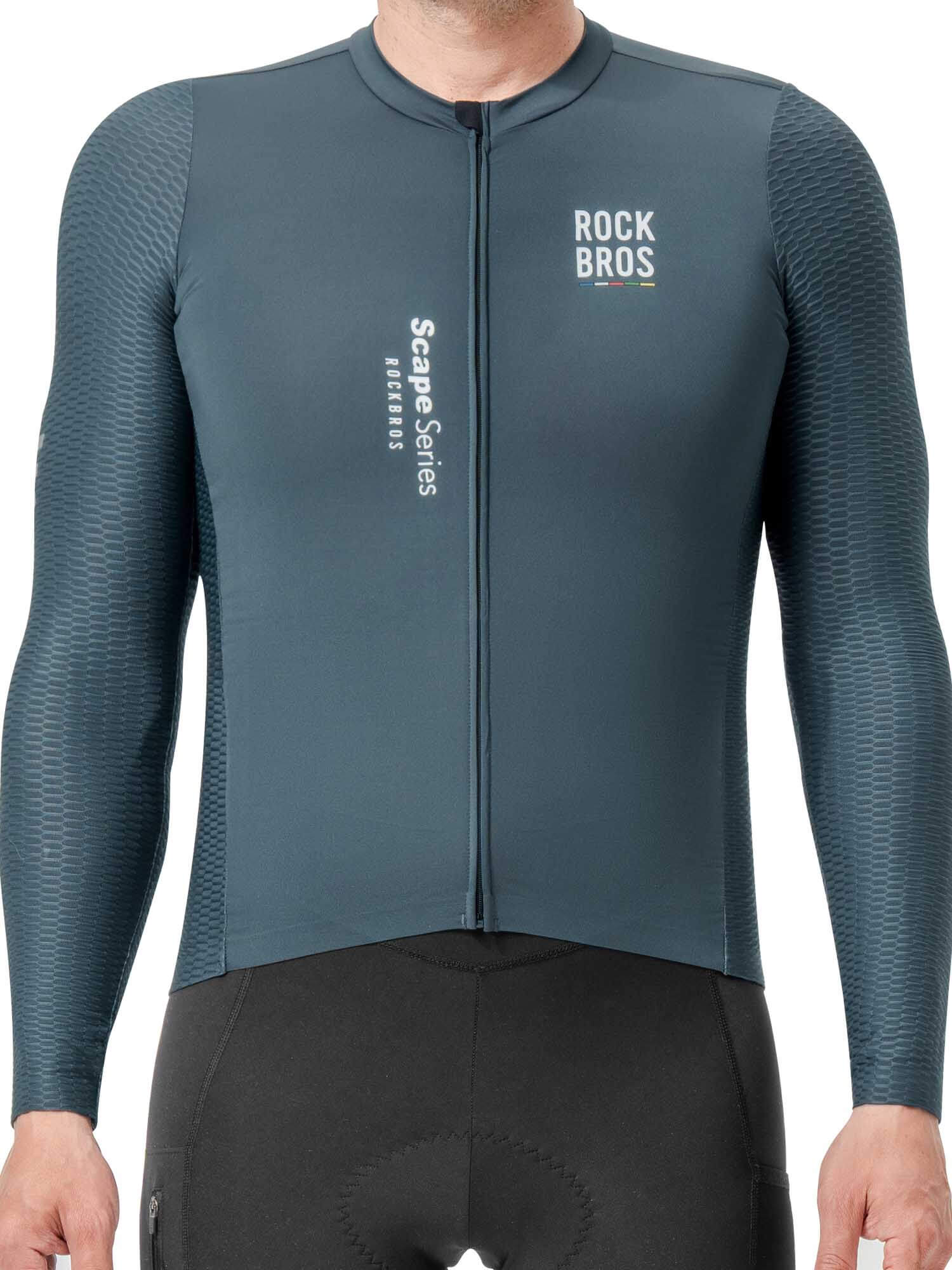 Men's ROAD-TO-SKY Quick-Dry Long Sleeve Cycling Jersey by ROCKBROS