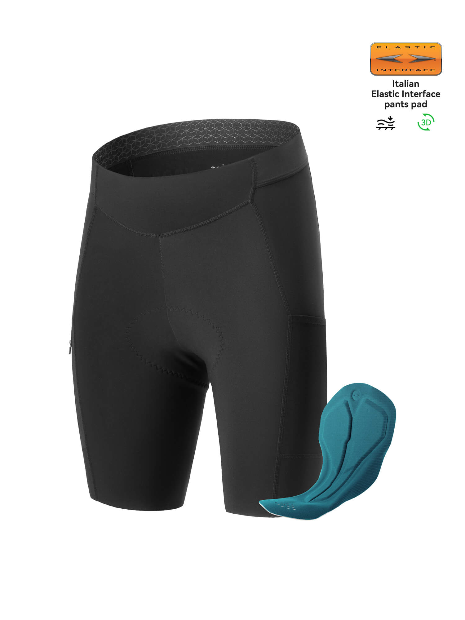 ROCKBROS Men's ROAD-TO-SKY padded cycling shorts with breathable fabric and ergonomic fit for long rides