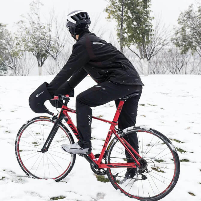 ROCKBROS winter cycling jacket – thermal, windproof, water-resistant for outdoor sports