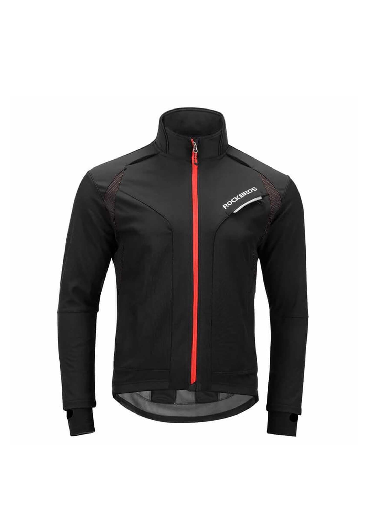 ROCKBROS winter cycling jacket – thermal, windproof, water-resistant for outdoor sports