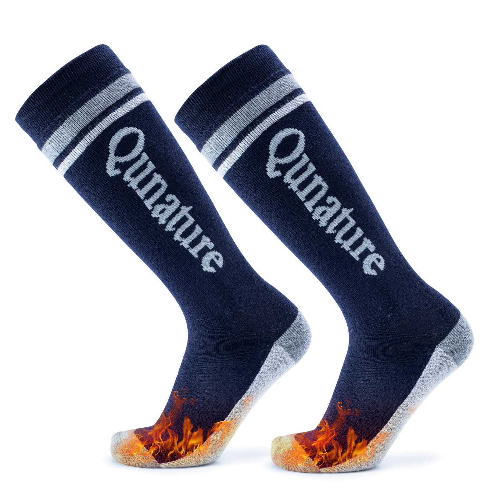 Blue ROCKBROS Merino Wool Ski Socks - Breathable Thermal Snowboard Socks for Men and Women
#Color_Blue