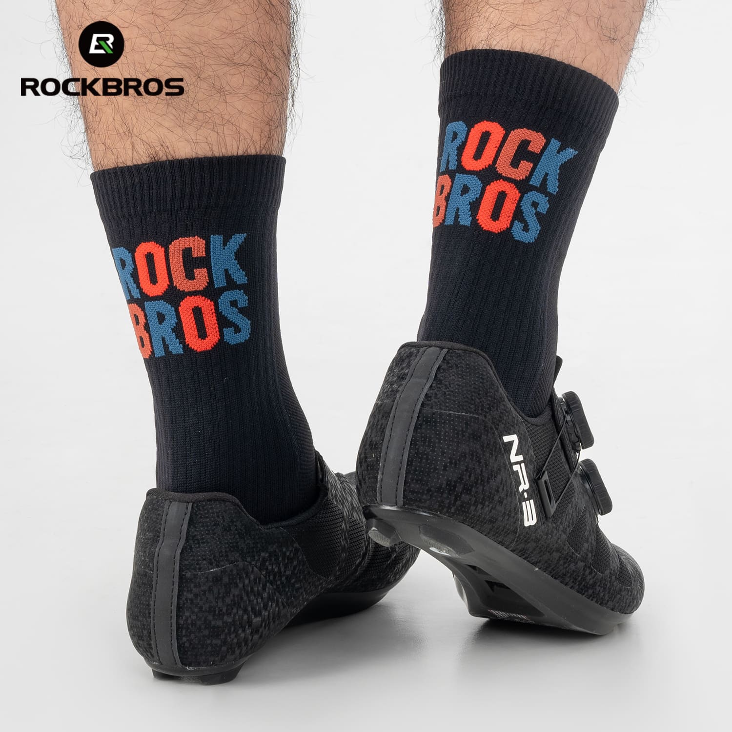 ROCKBROS Breathable Compression Cycling Socks for Road and Mountain Riding