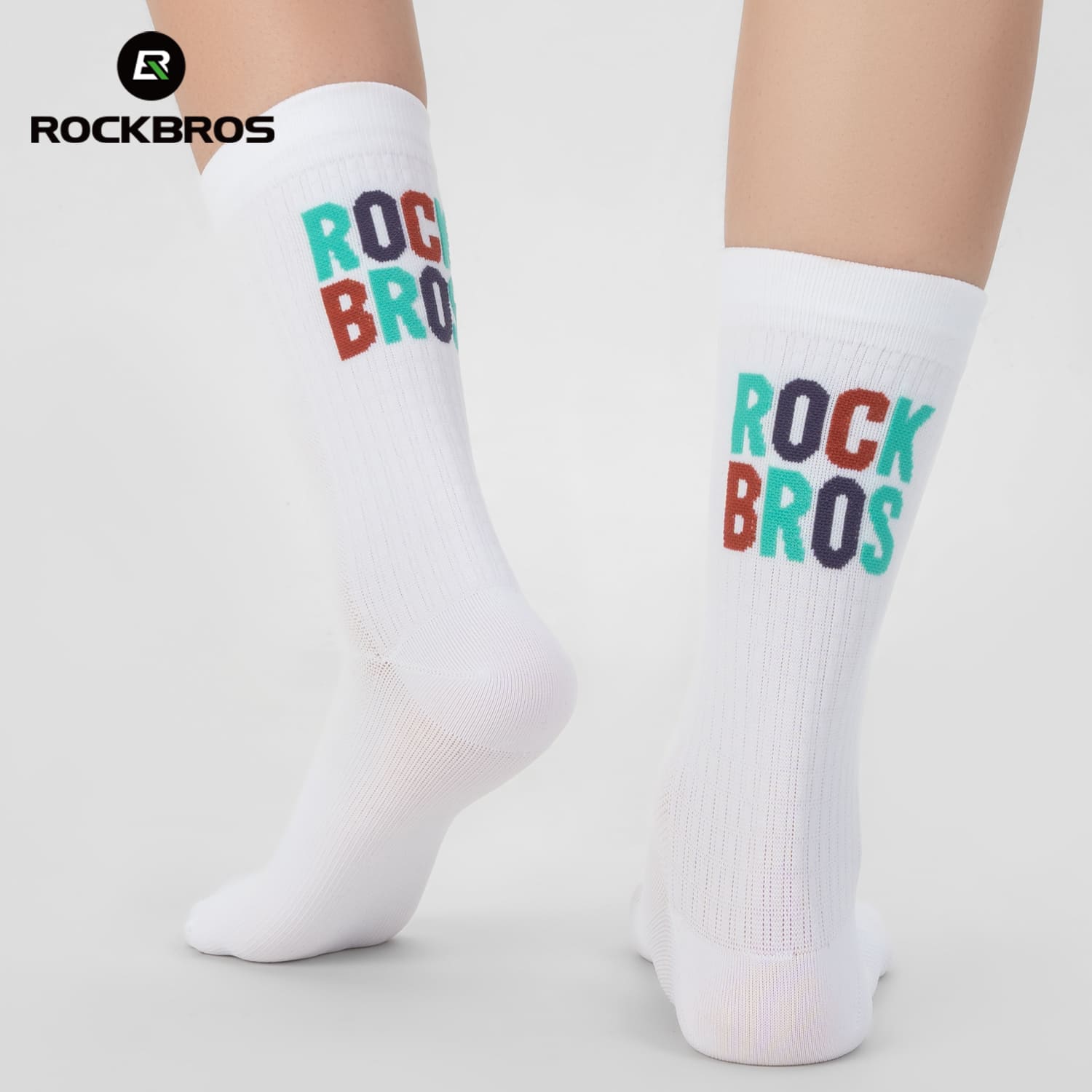 ROCKBROS Breathable Compression Cycling Socks for Road and Mountain Riding