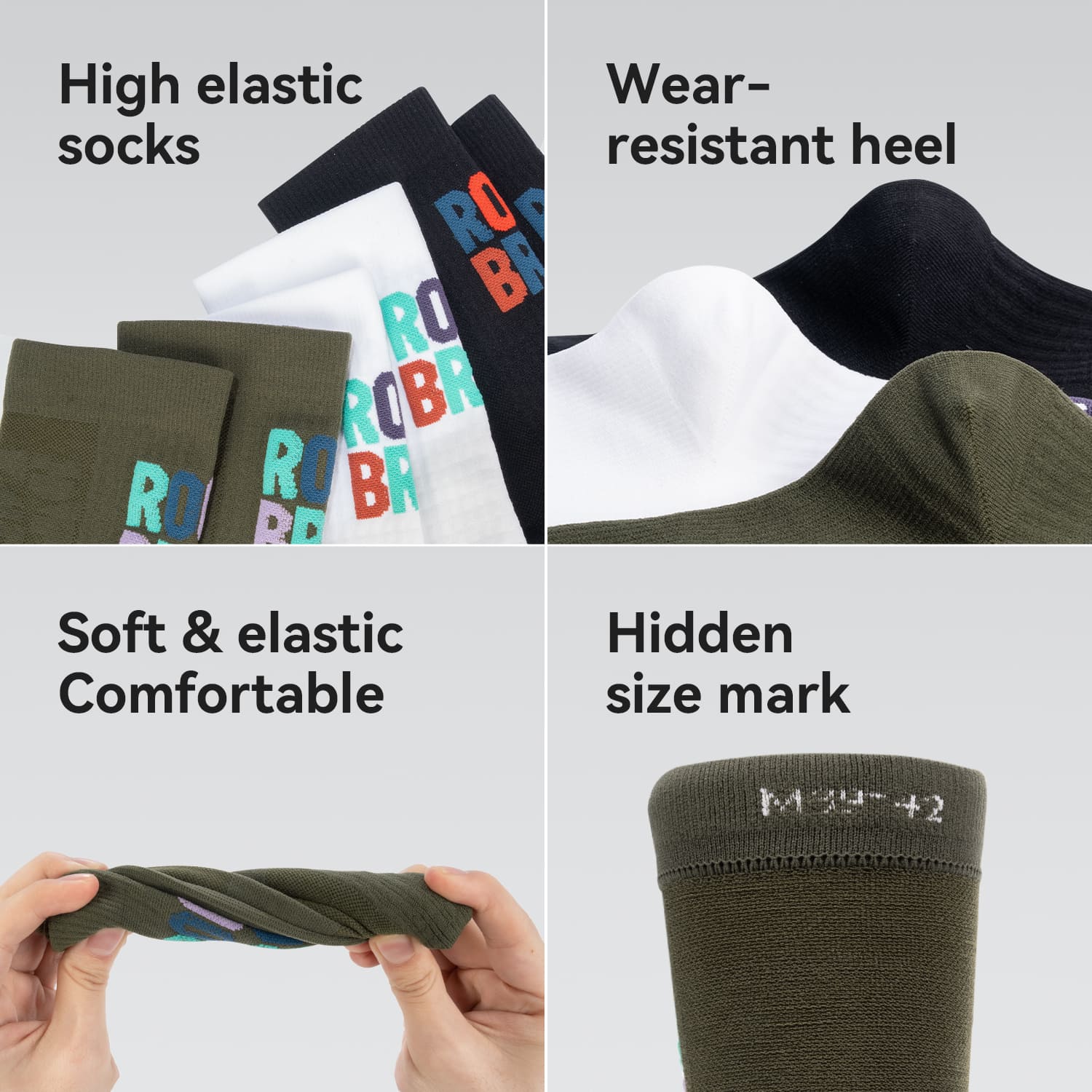 ROCKBROS Breathable Compression Cycling Socks for Road and Mountain Riding
