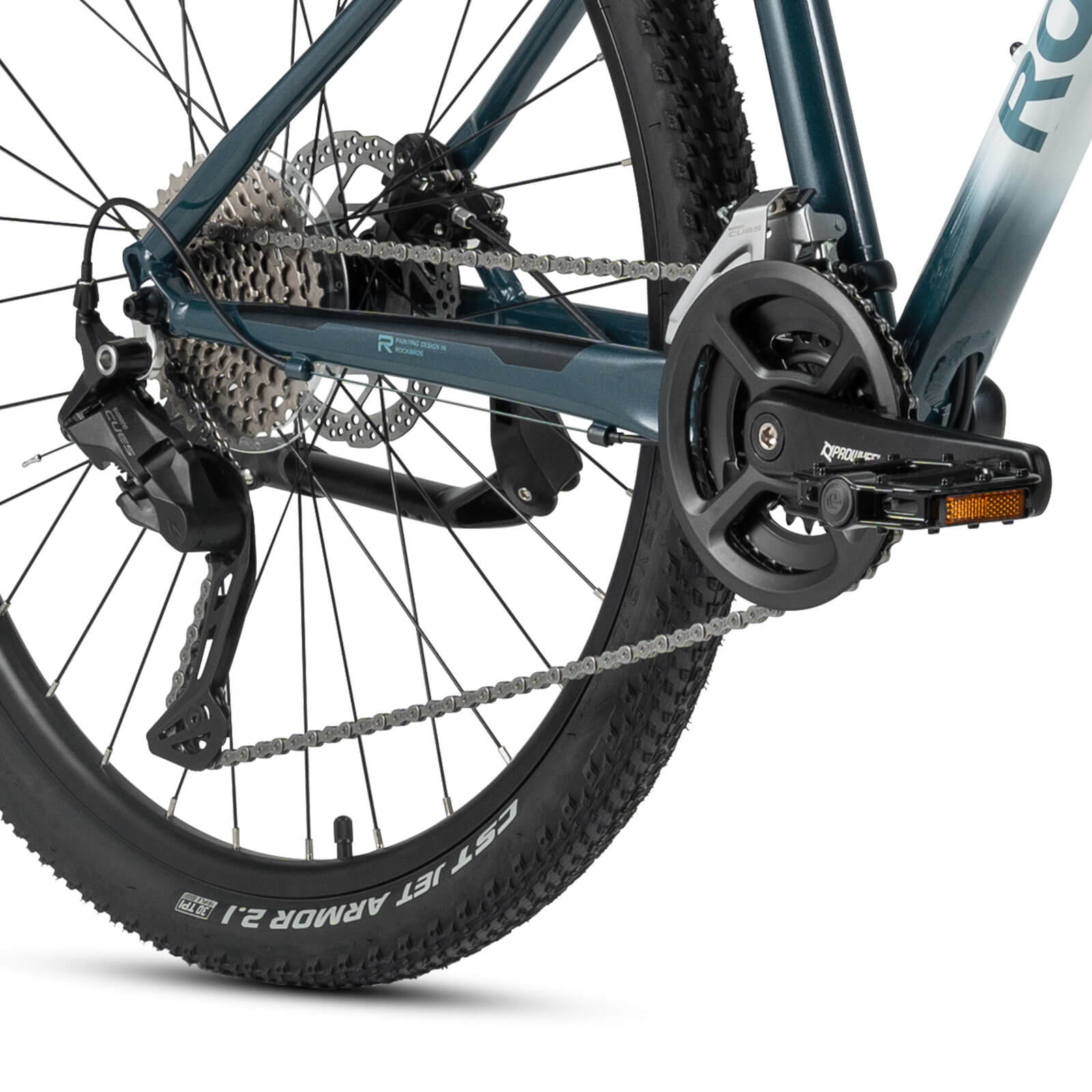 ROCKBROS MT300 27.5 inch mountain bike in blue for off-road and urban riding
#Color_Blue