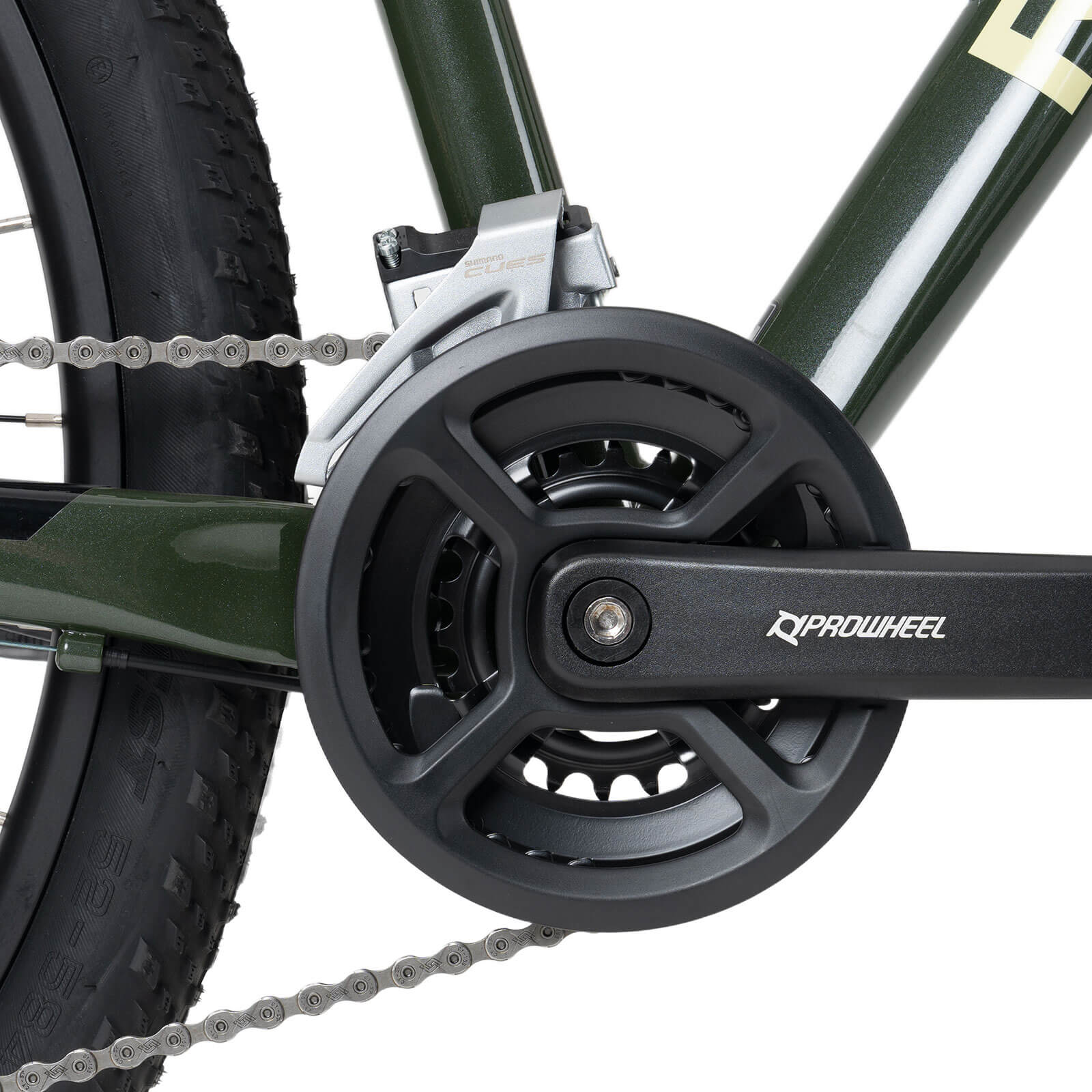 ROCKBROS MT300 27.5 inch mountain bike in green for off-road and urban riding
#Color_Green
