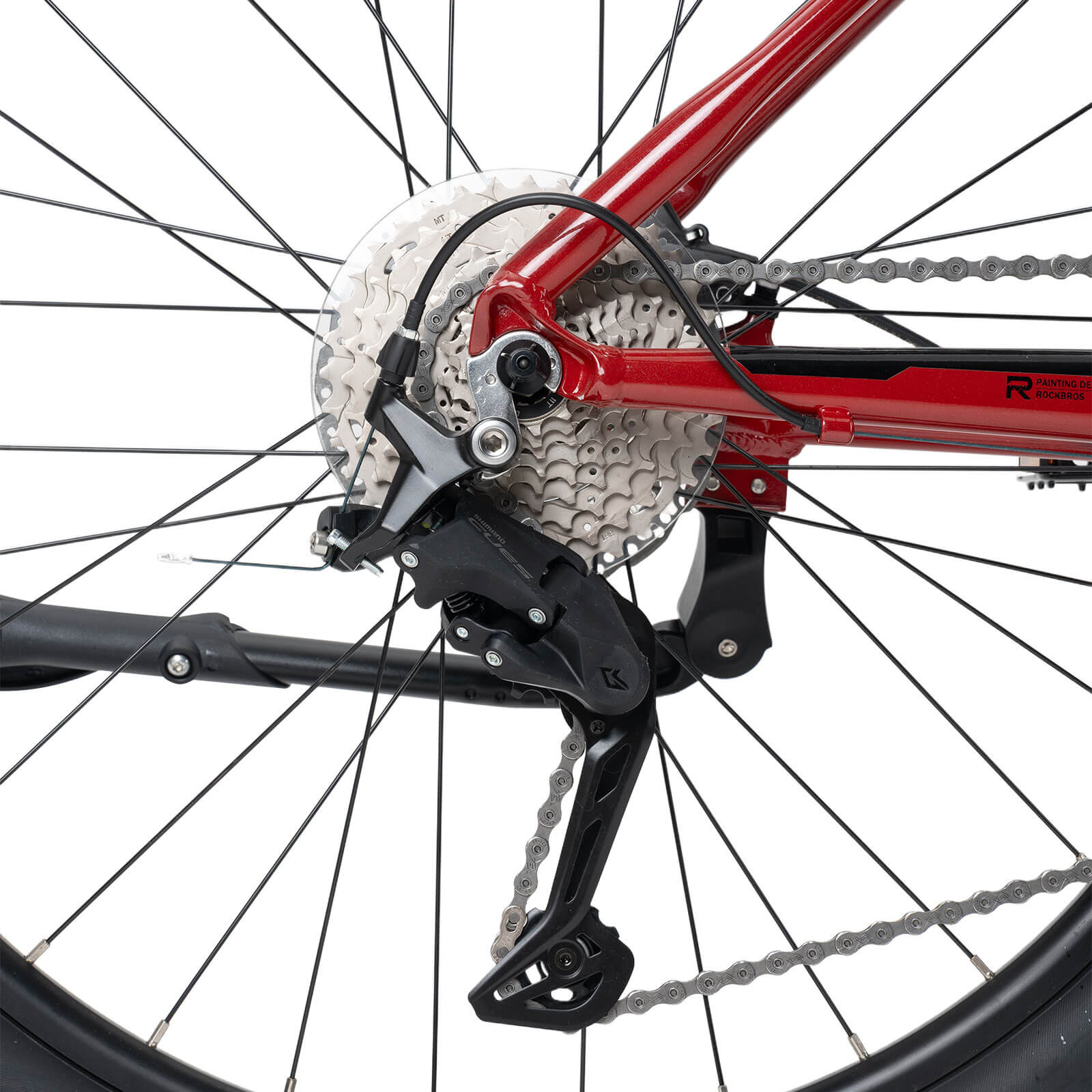 ROCKBROS MT300 27.5 inch mountain bike in red for off-road and urban riding
#Color_Red