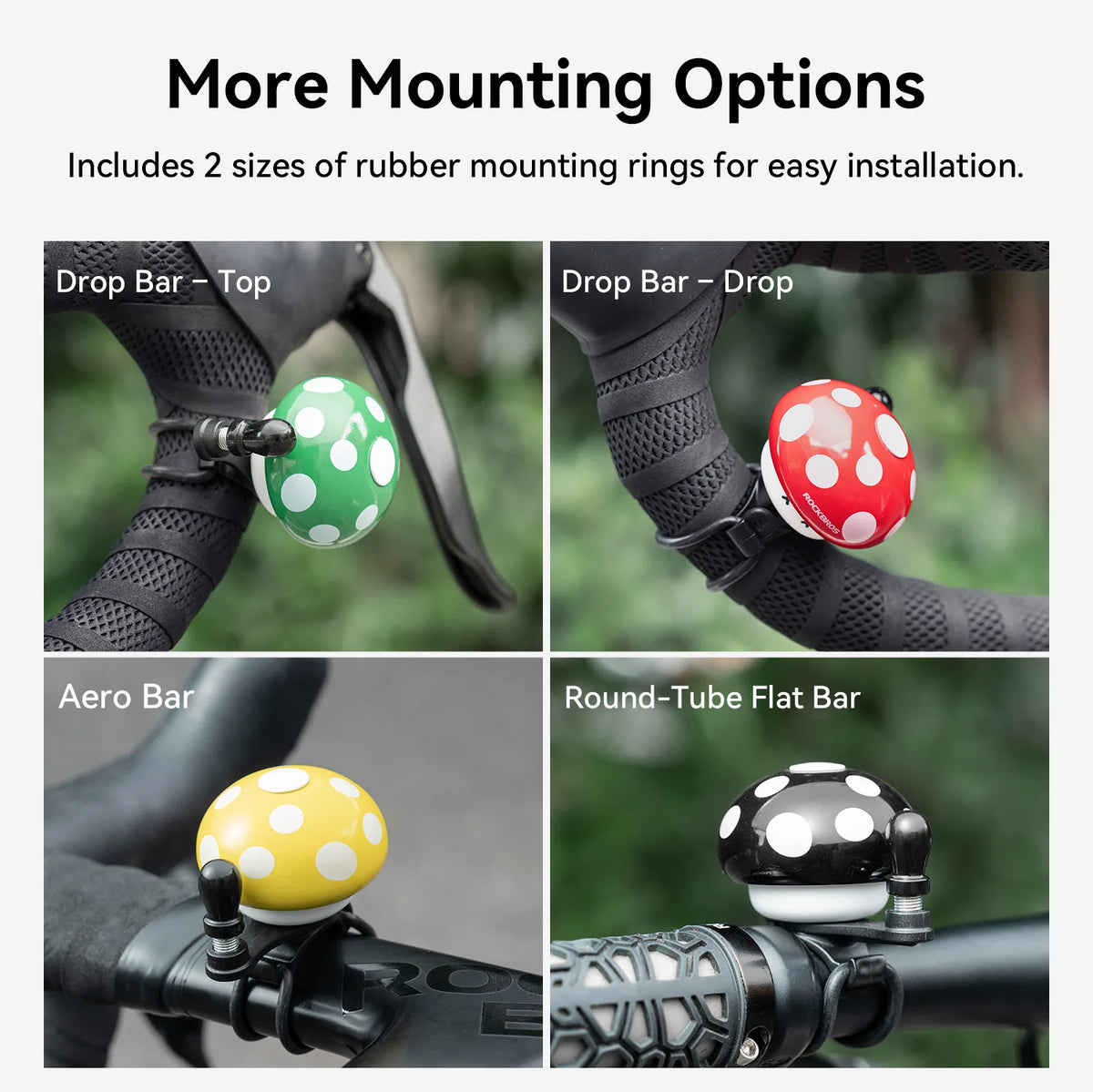 ROCKBROS mushroom-shaped copper alloy bike bell