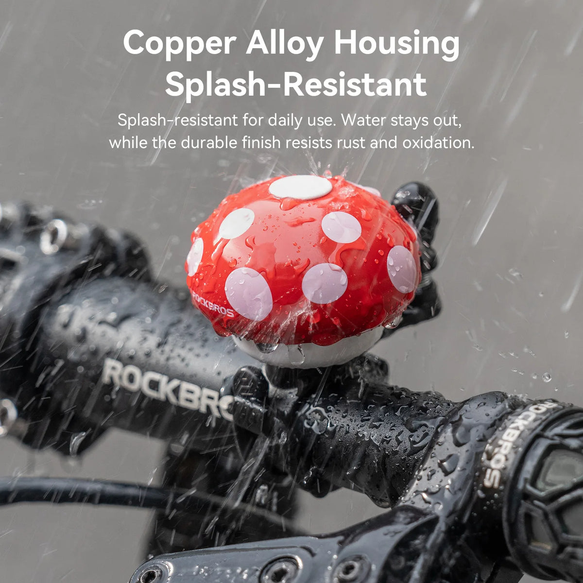 ROCKBROS mushroom-shaped copper alloy bike bell