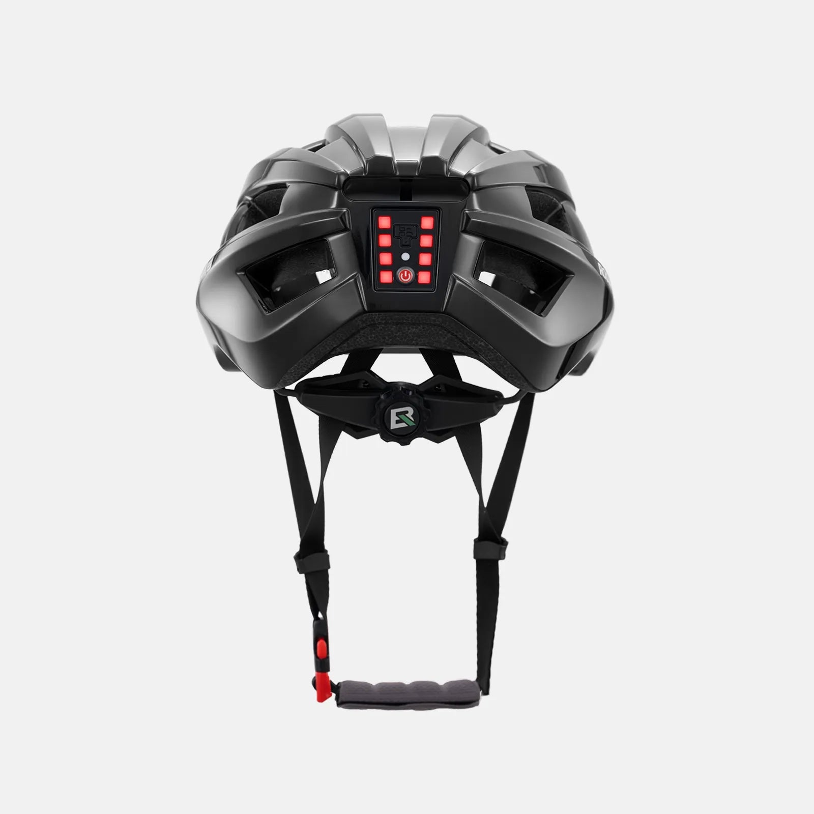 ROCKBROS bike helmet with rear light for safe night riding, breathable and impact-resistant design
#Color_Black