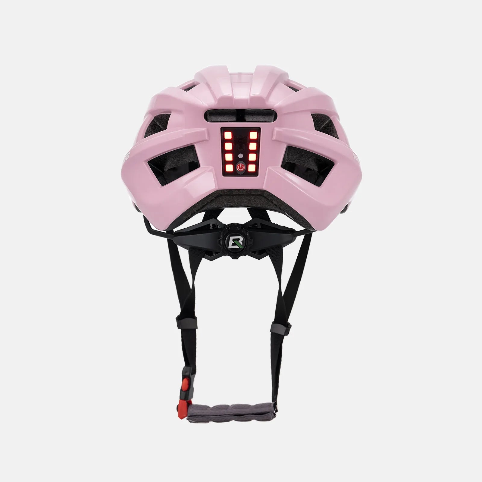 ROCKBROS bike helmet with rear light for safe night riding, breathable and impact-resistant design
#Color_Pink