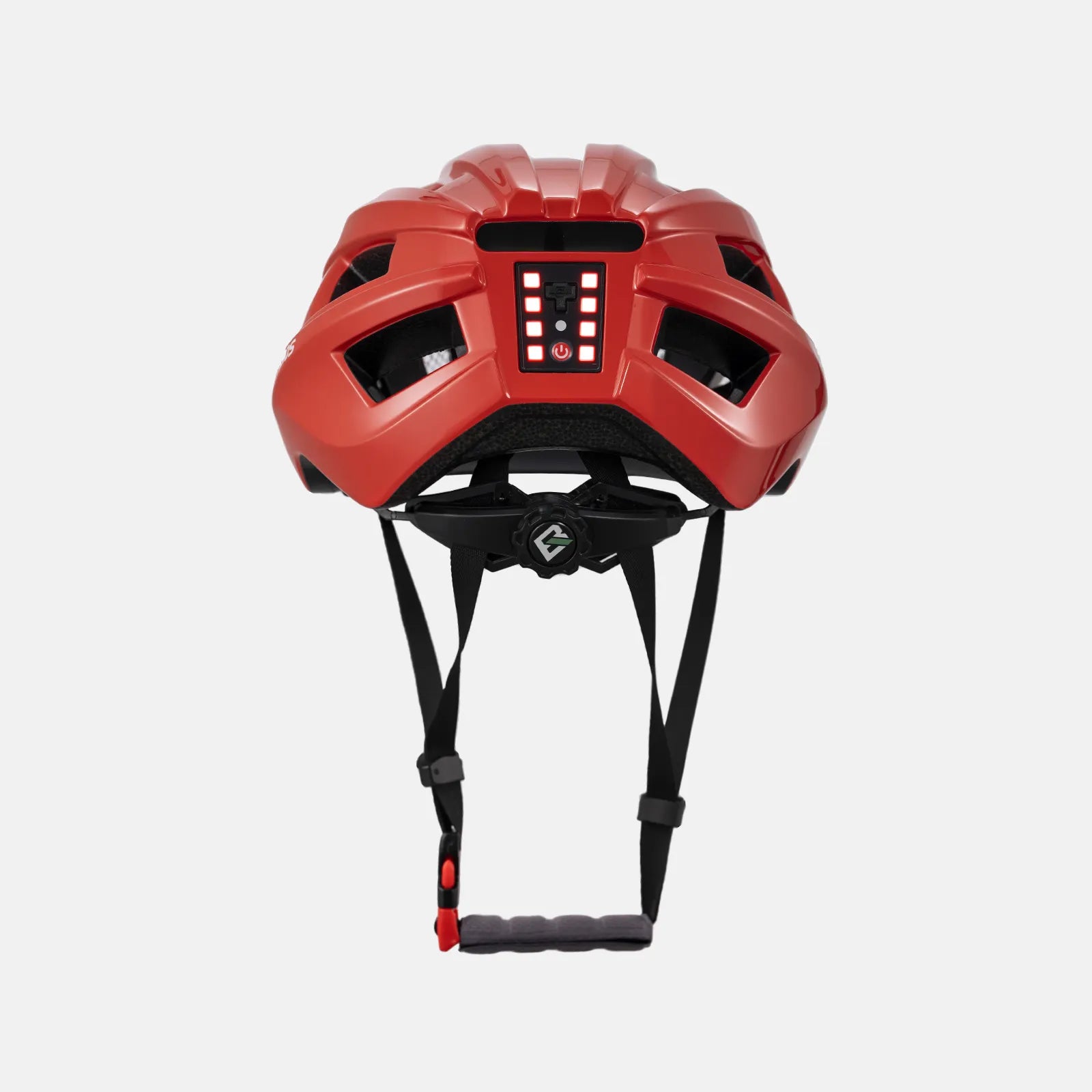 ROCKBROS bike helmet with rear light for safe night riding, breathable and impact-resistant design
#Color_Red