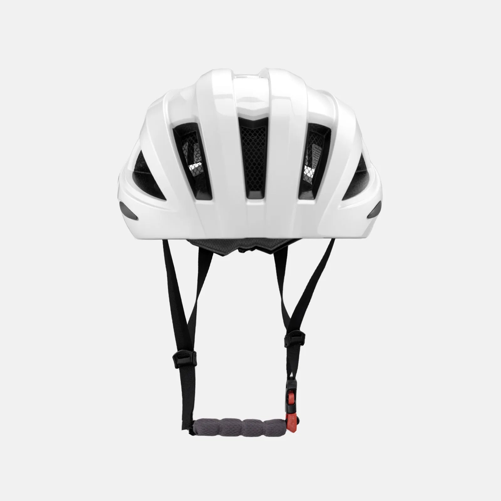 ROCKBROS bike helmet with rear light for safe night riding, breathable and impact-resistant design
#Color_White