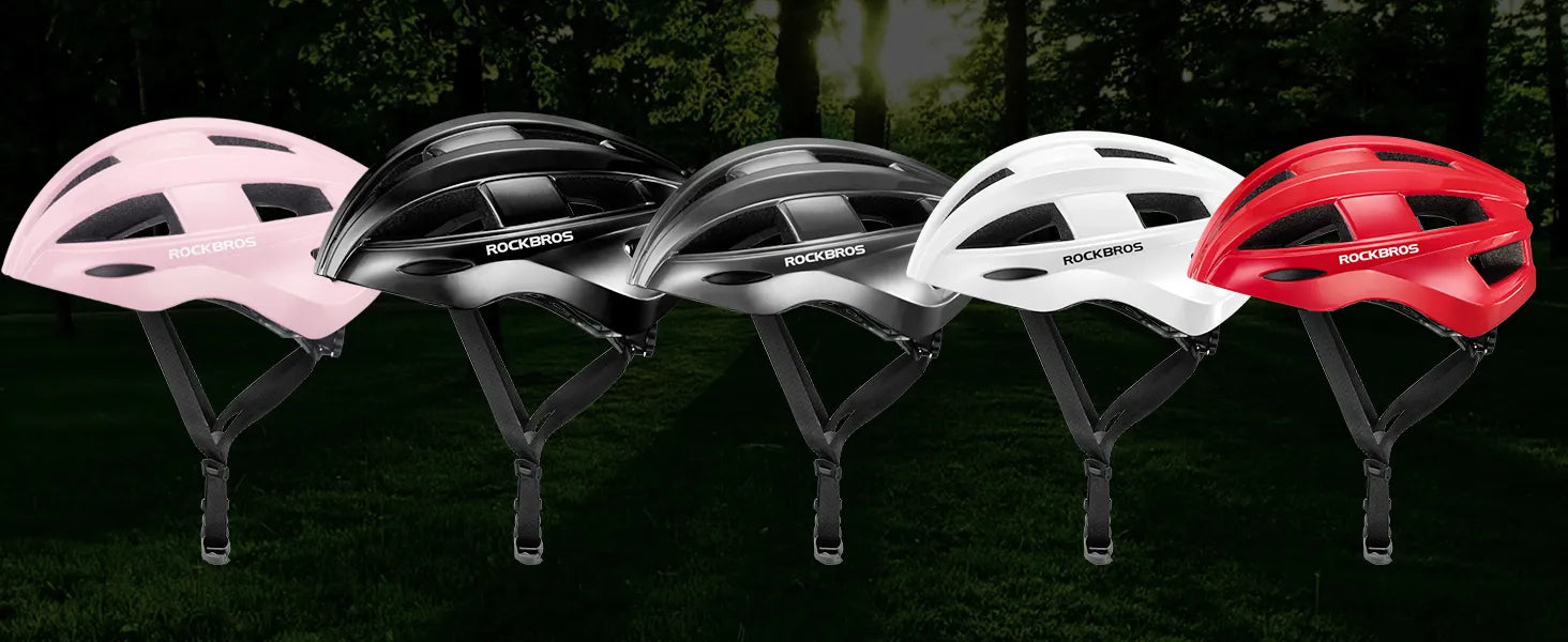 ROCKBROS Commuter Bike Helmet with Integrated Rear Light