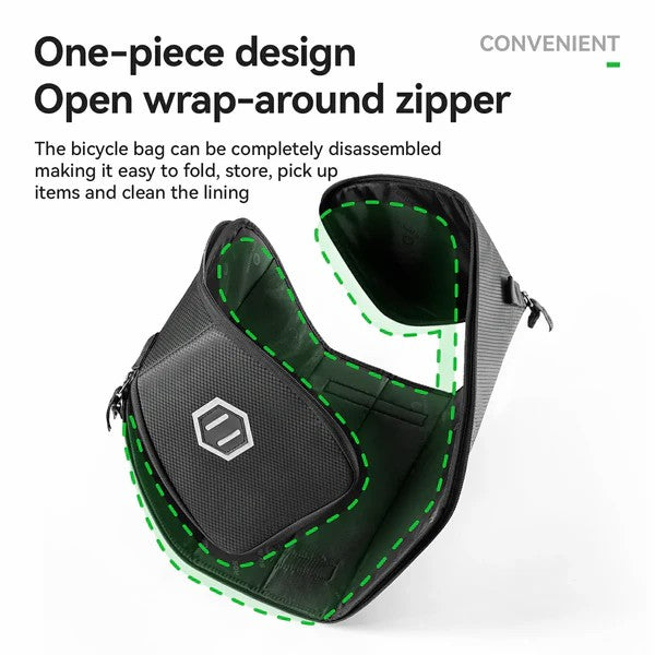 ROCKBROS one-piece bike rear rack bag for commuting and touring