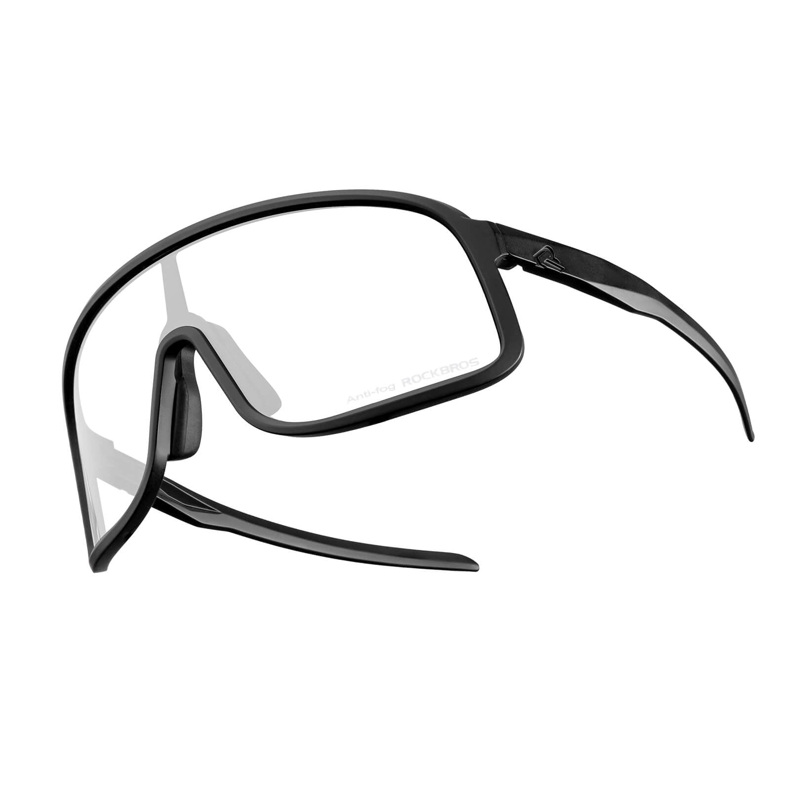ROCKBROS Smart Photochromic Cycling Glasses with UV400 Protection and Anti-Fog Lenses
#Color_Black