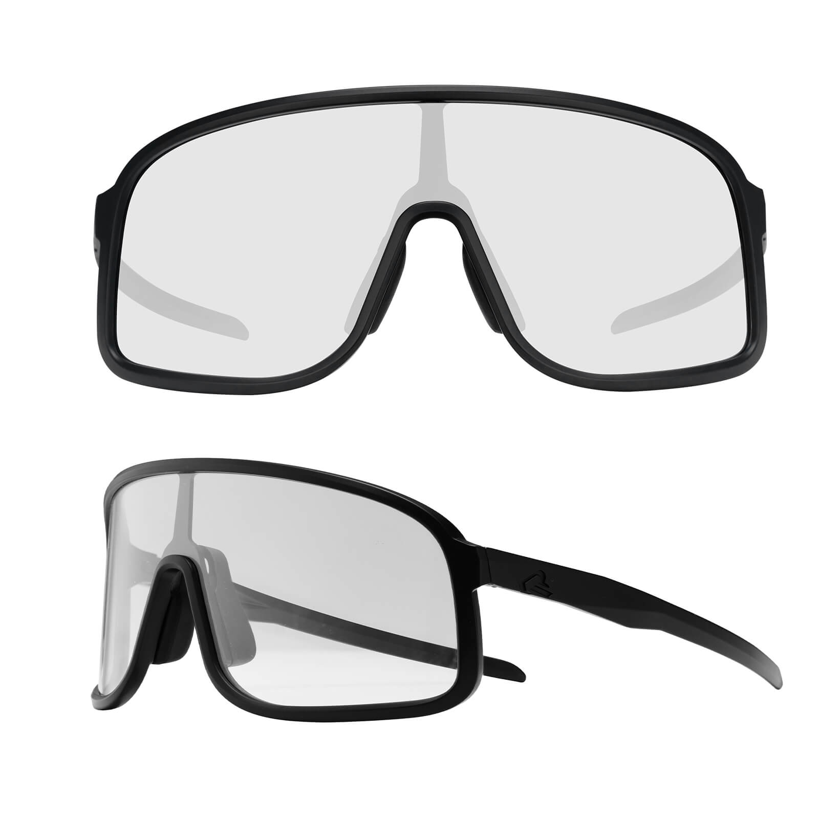 ROCKBROS Smart Photochromic Cycling Glasses with UV400 Protection and Anti-Fog Lenses
#Color_Black