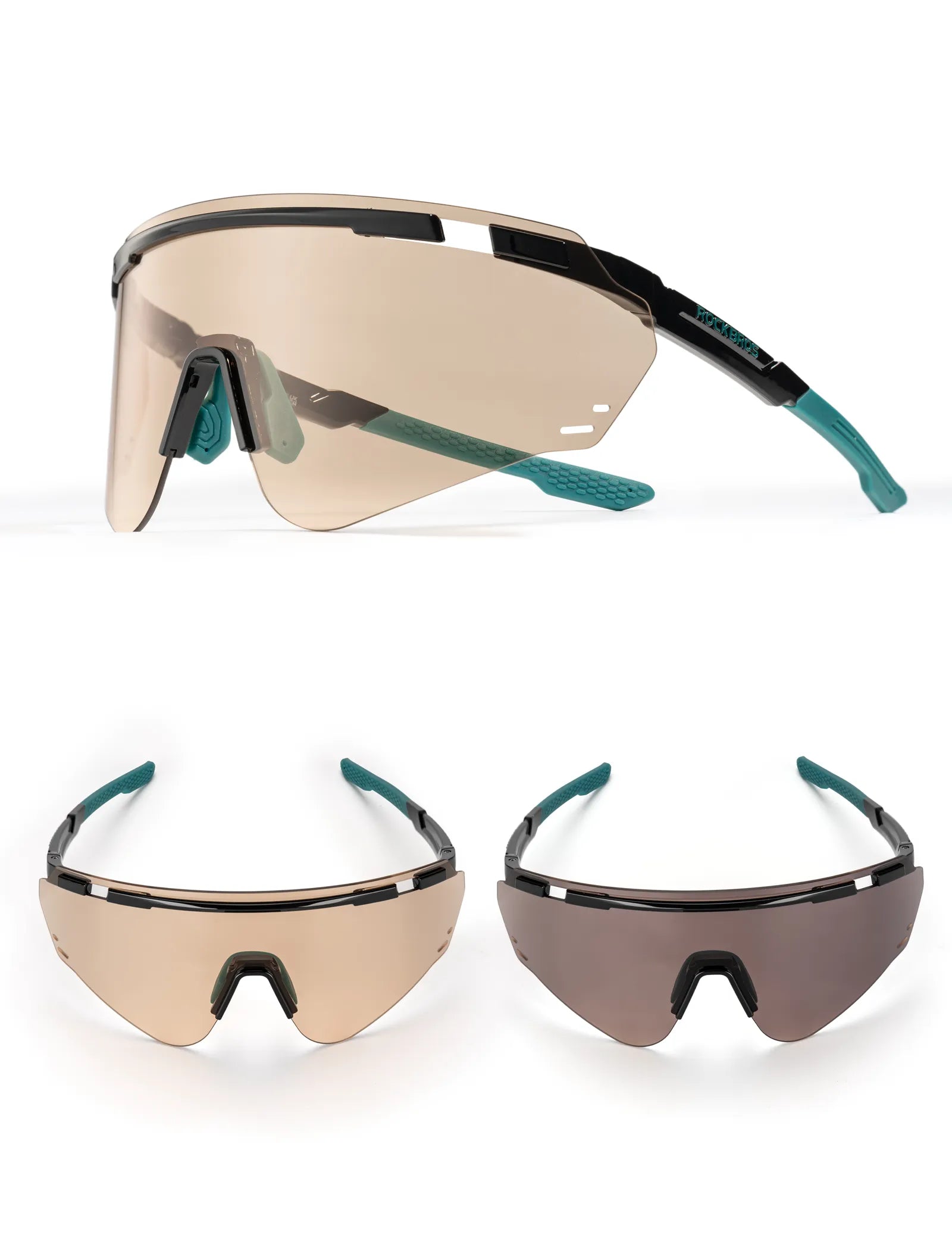 ROCKBROS Photochromic Cycling Sunglasses with UV400 Protection
#Color_Black