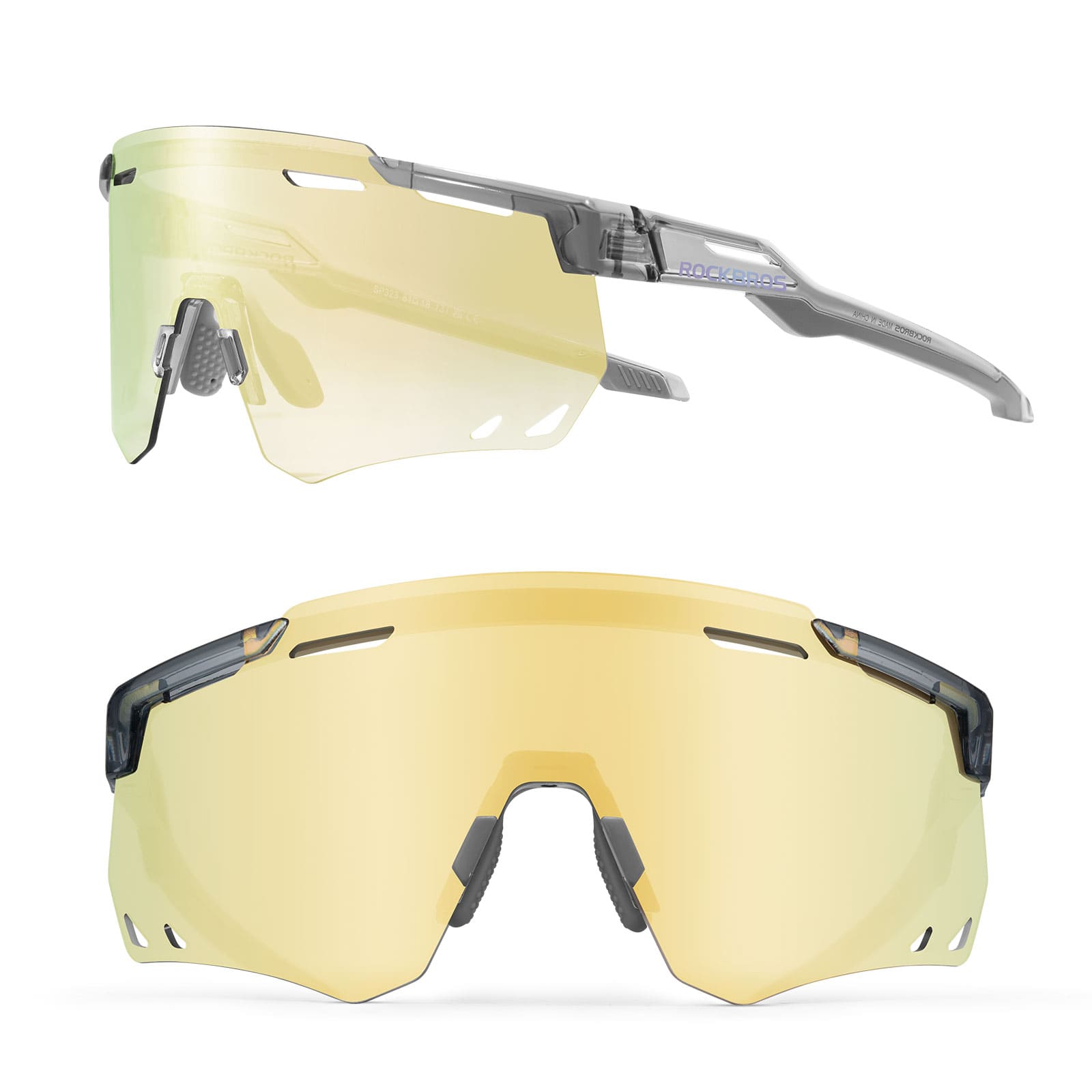 ROCKBROS photochromic windproof cycling glasses for outdoor riding
#Color_Light Golden