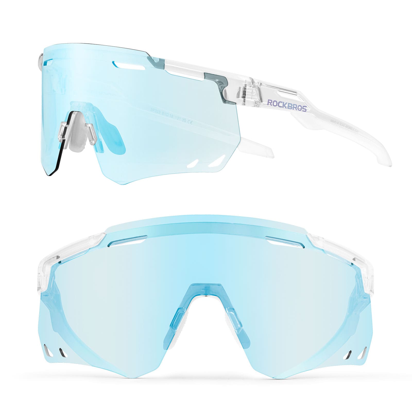 ROCKBROS photochromic windproof cycling glasses for outdoor riding
#Color_Blue White