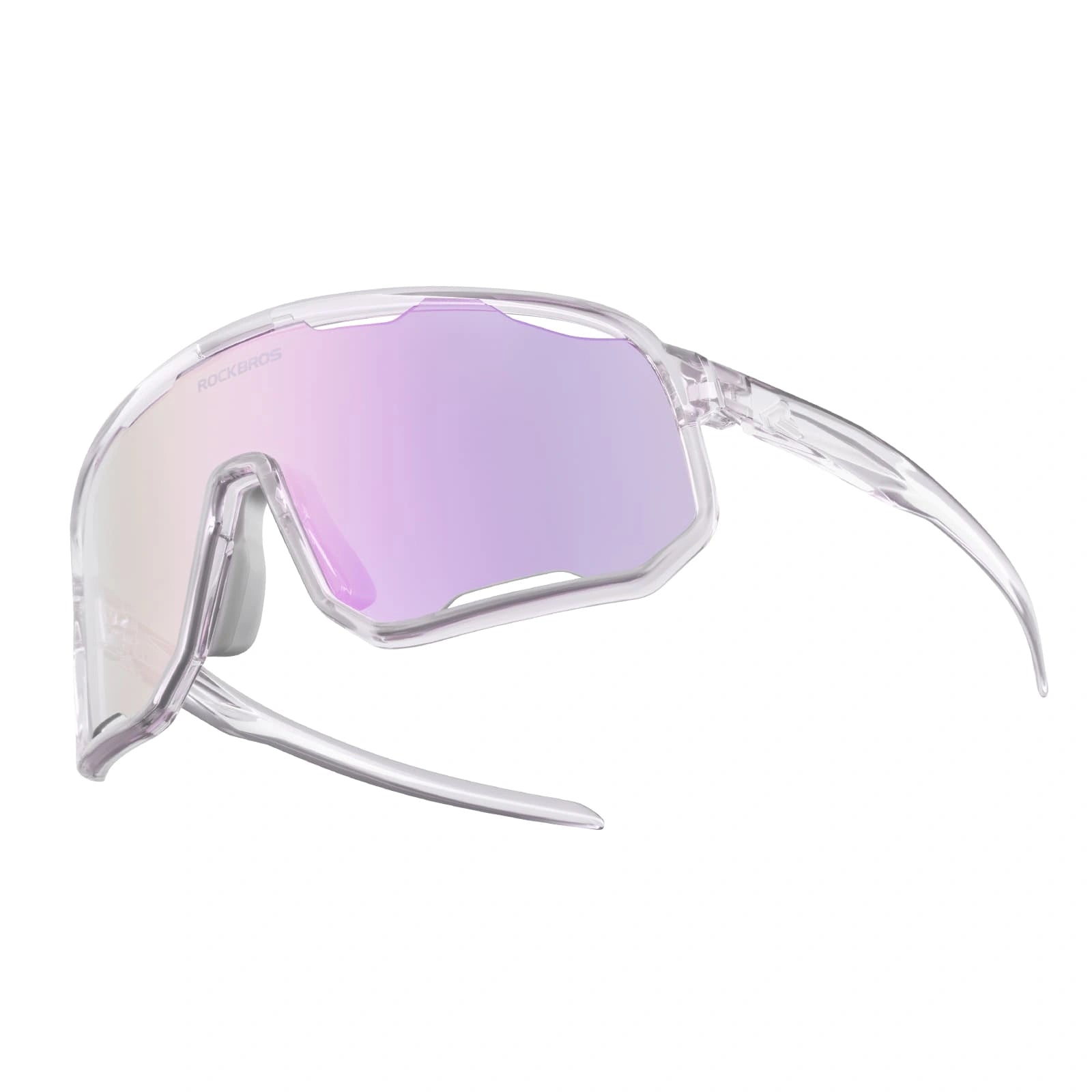 ROCKBROS Windproof Photochromic Cycling Sunglasses with UV400 Lenses and Lightweight TR90 Frame
#Color_Chameleon Purple / Full Purple Photochromic