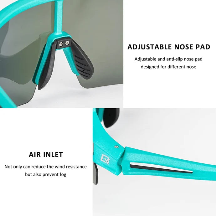 ROCKBROS polarized cycling sunglasses with UV protection for men and women
#Color_Blue