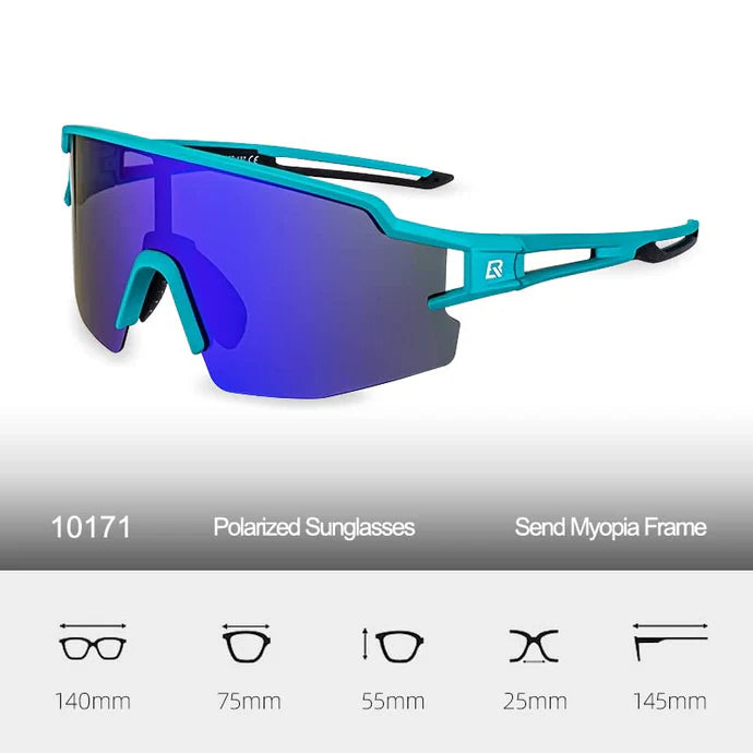 ROCKBROS polarized cycling sunglasses with UV protection for men and women
#Color_Blue