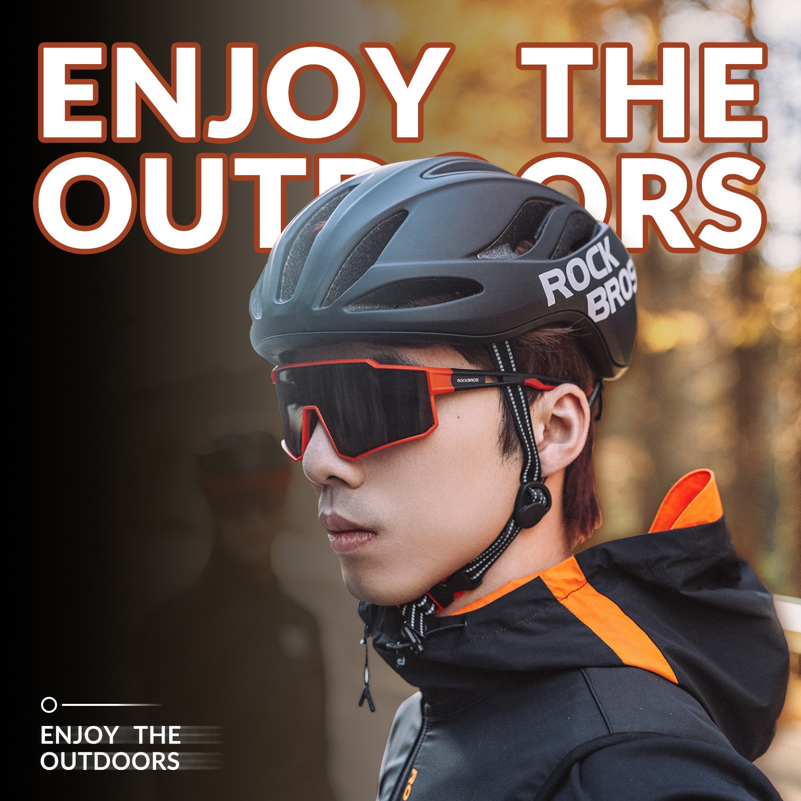 ROCKBROS polarized cycling sunglasses with UV400 protection lightweight TR90 sports eyewear
#Color_Red