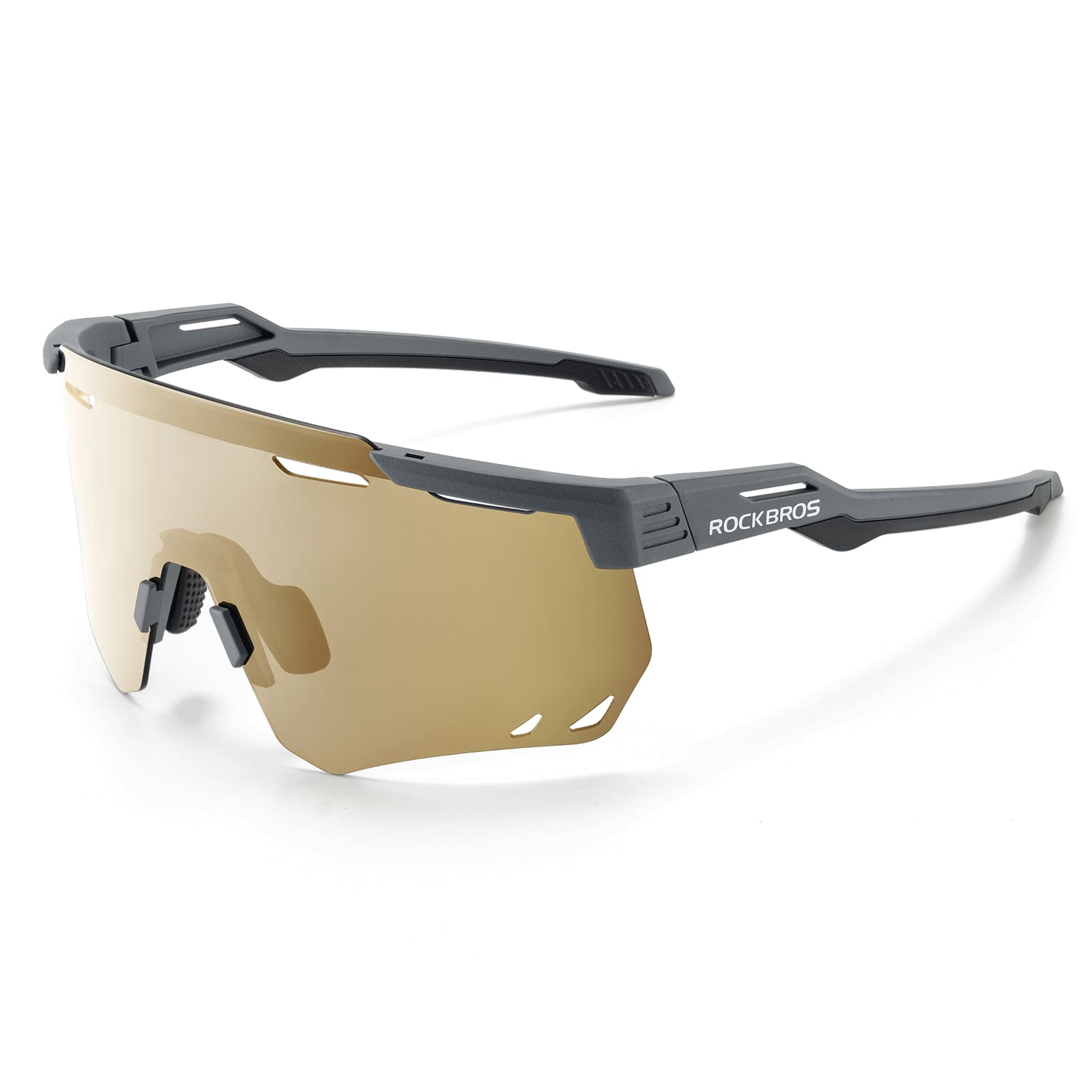 ROCKBROS Polarized Sports Glasses – Lightweight, Durable, and Myopia-Friendly for Cycling and Outdoor Activities
#Color_Gray
